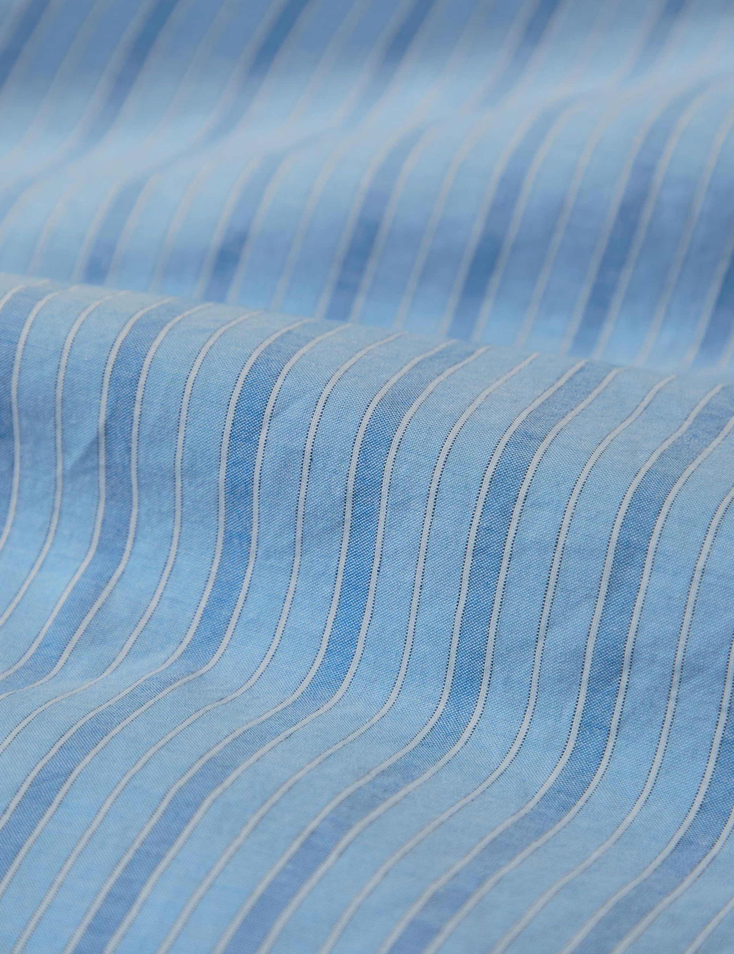 Washed Cotton Striped Duvet Cover 2 of 3
