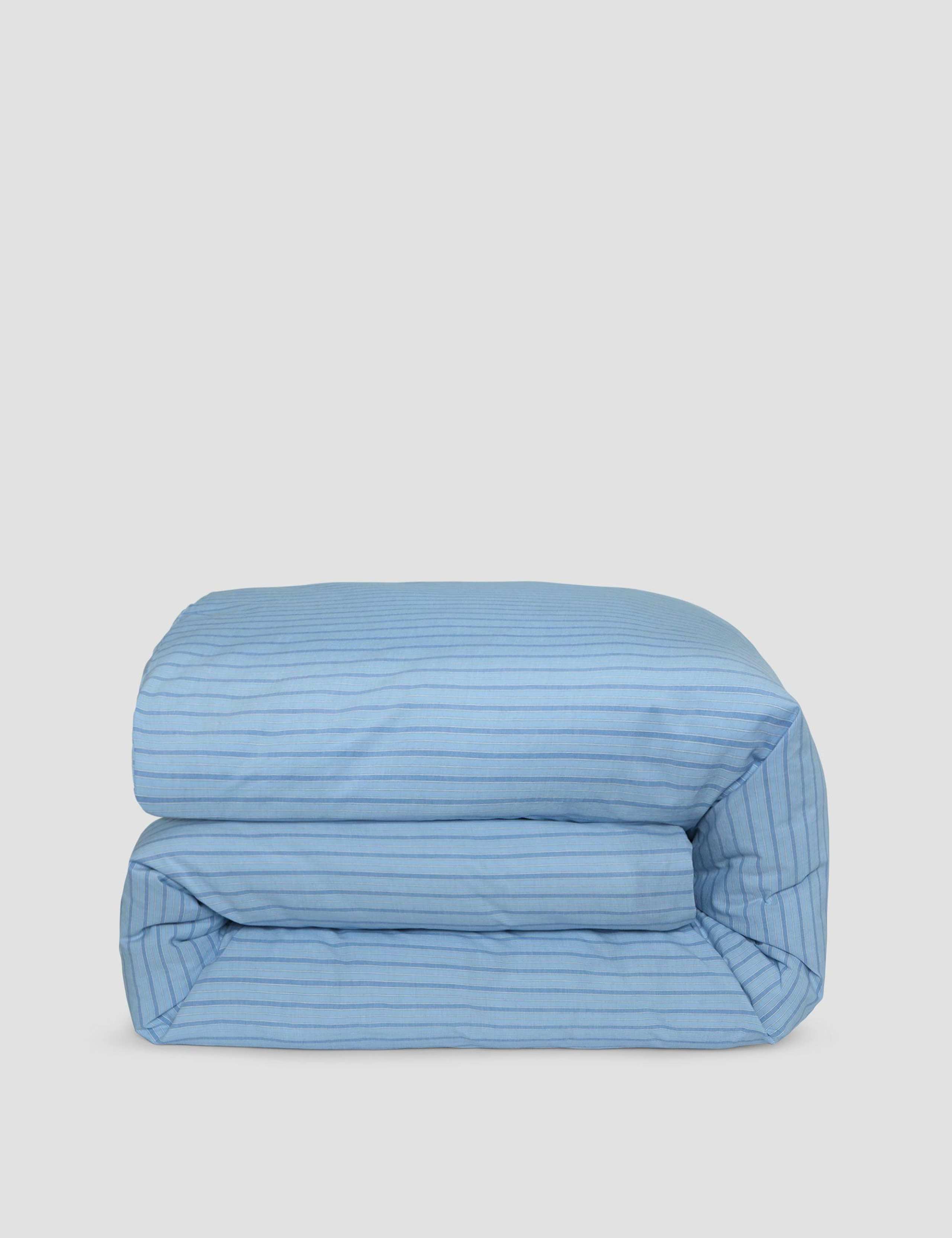 Washed Cotton Striped Duvet Cover 3 of 3