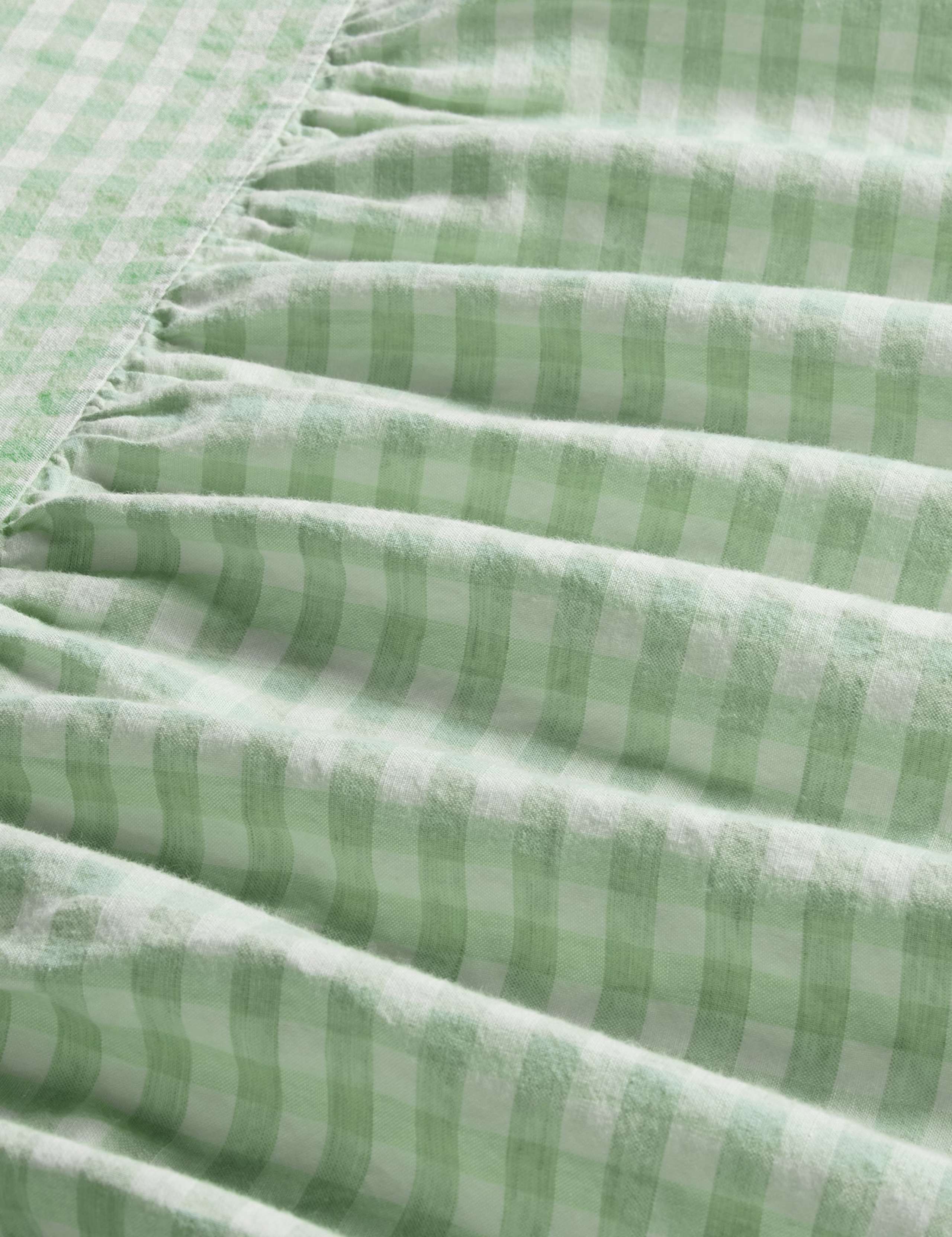 Linen Rich Gingham Valance Sheet 2 of 2