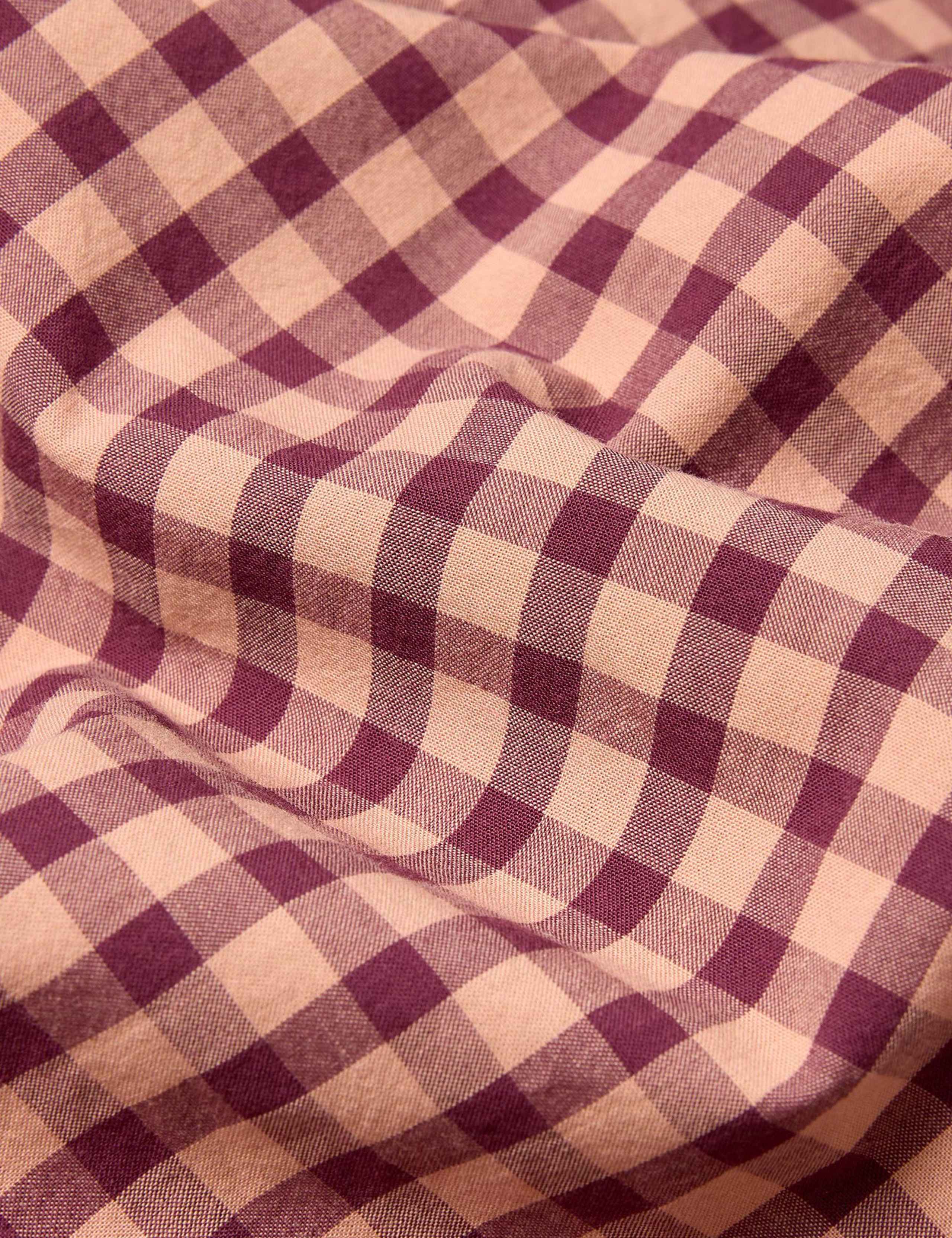 Pure Cotton Gingham Flat Sheet 2 of 3