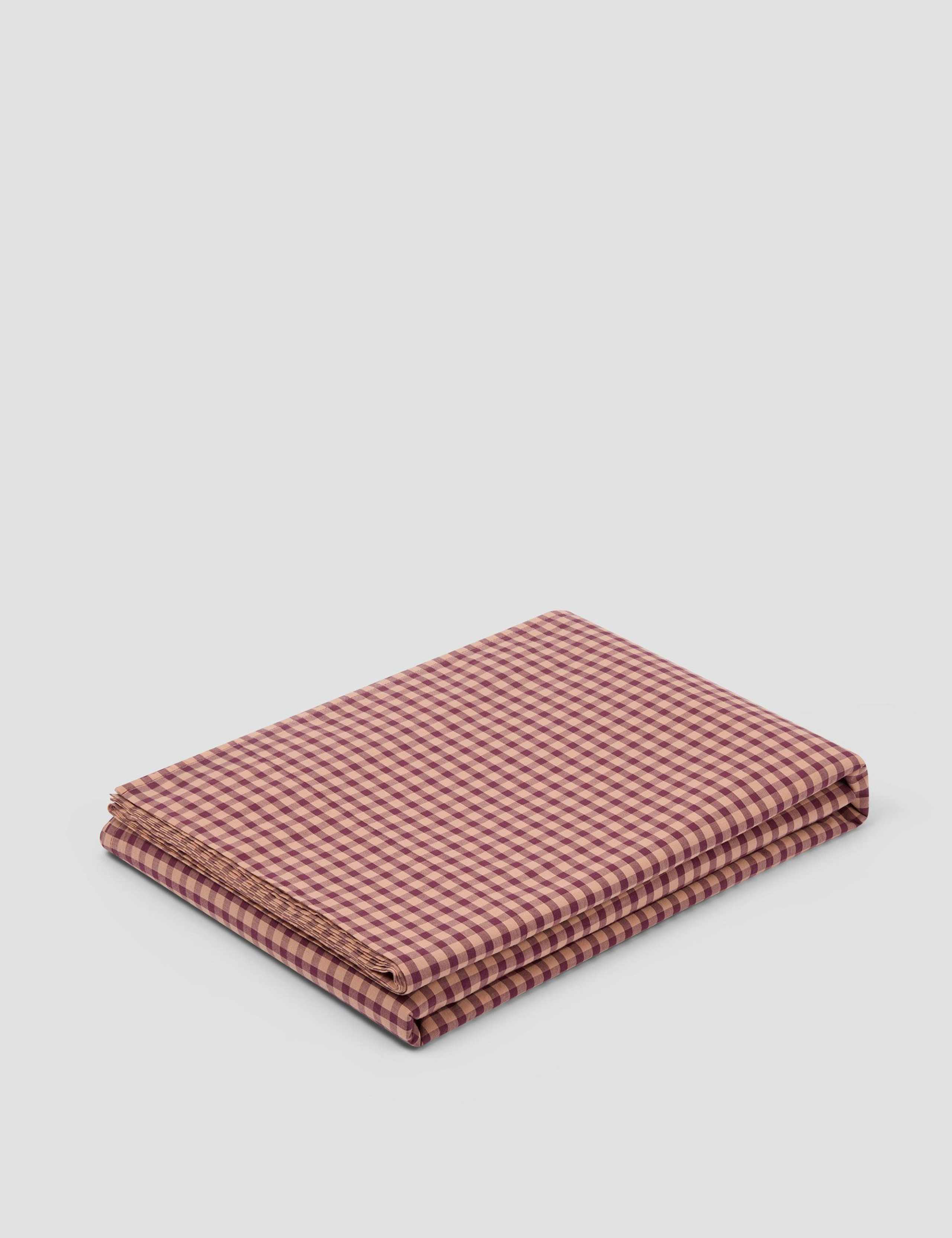 Pure Cotton Gingham Flat Sheet 3 of 3