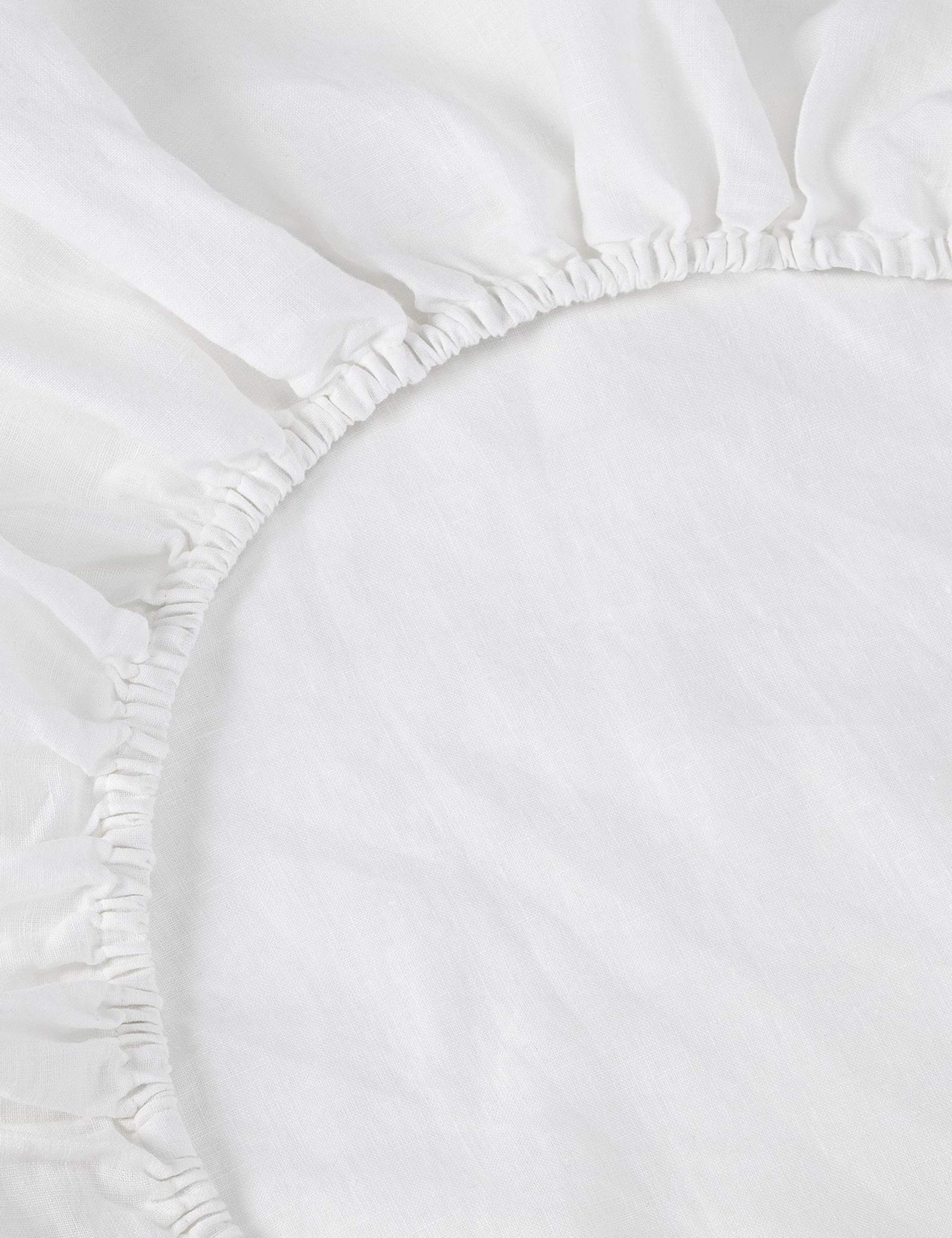 Pure Linen Fitted Sheet 3 of 3