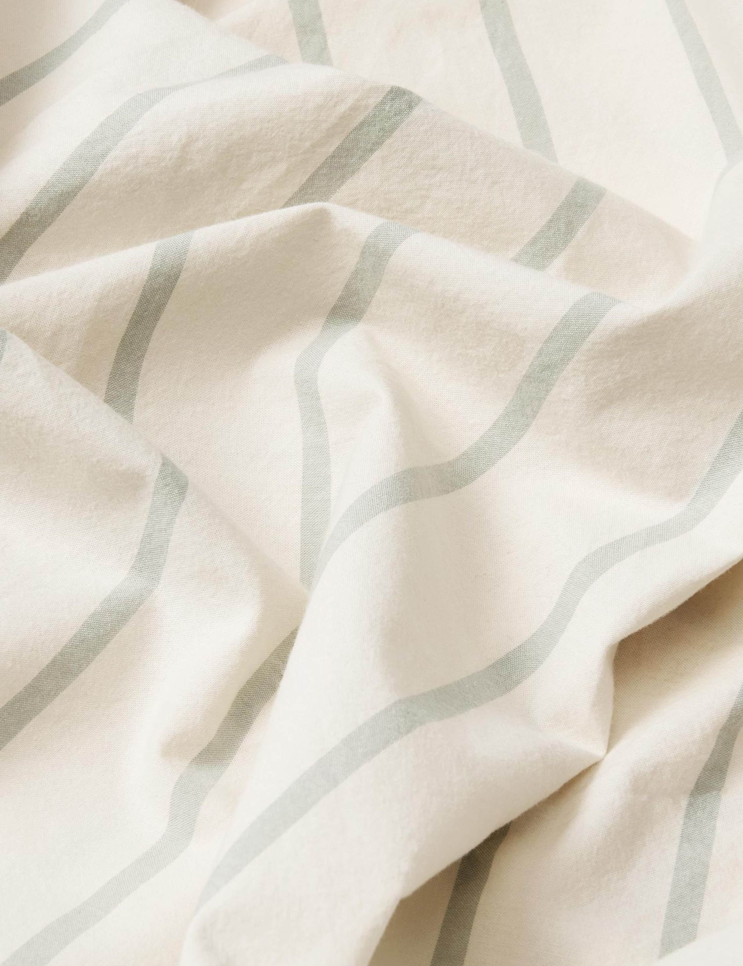 Pure Cotton Striped Flat Sheet 2 of 3