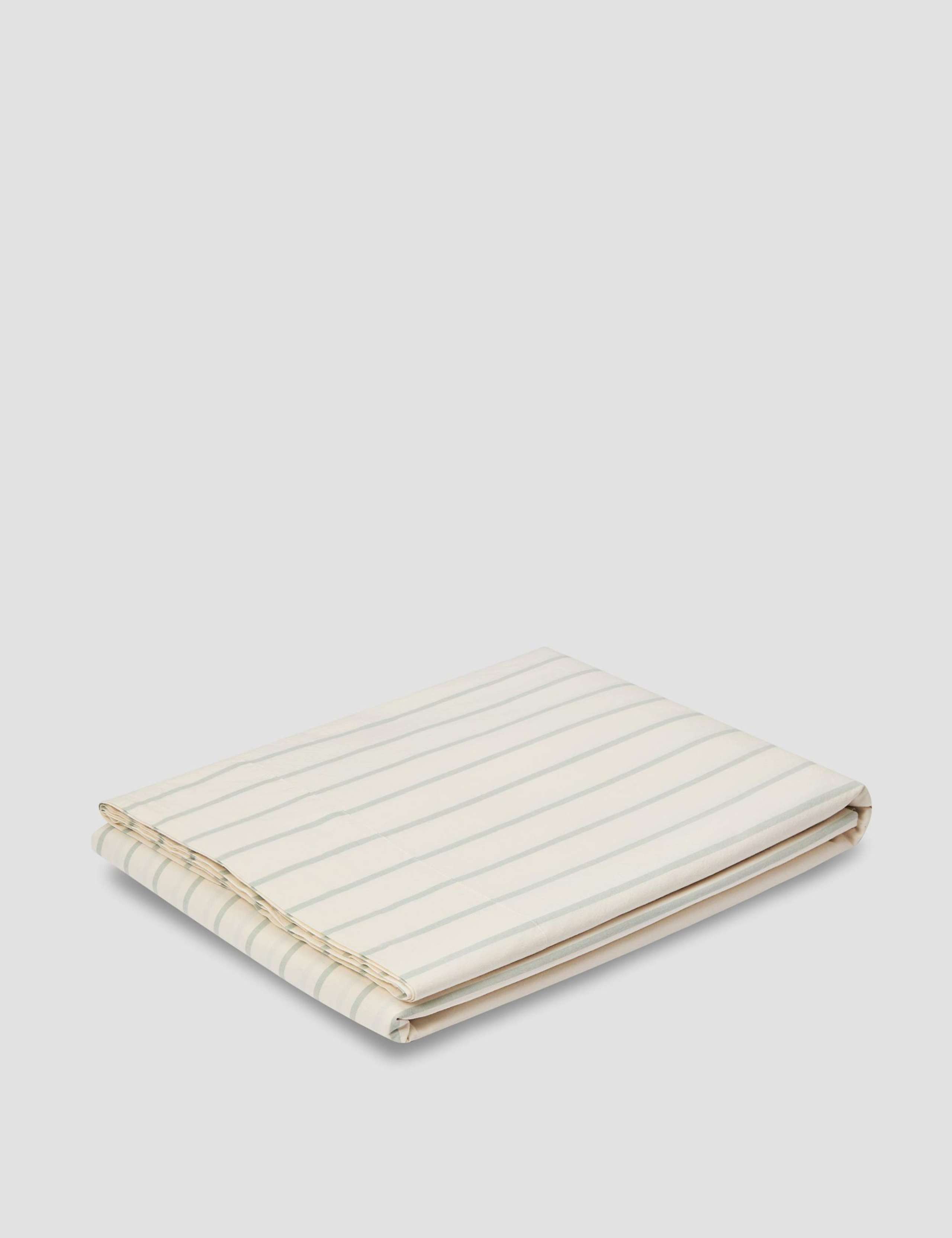 Pure Cotton Striped Flat Sheet 3 of 3