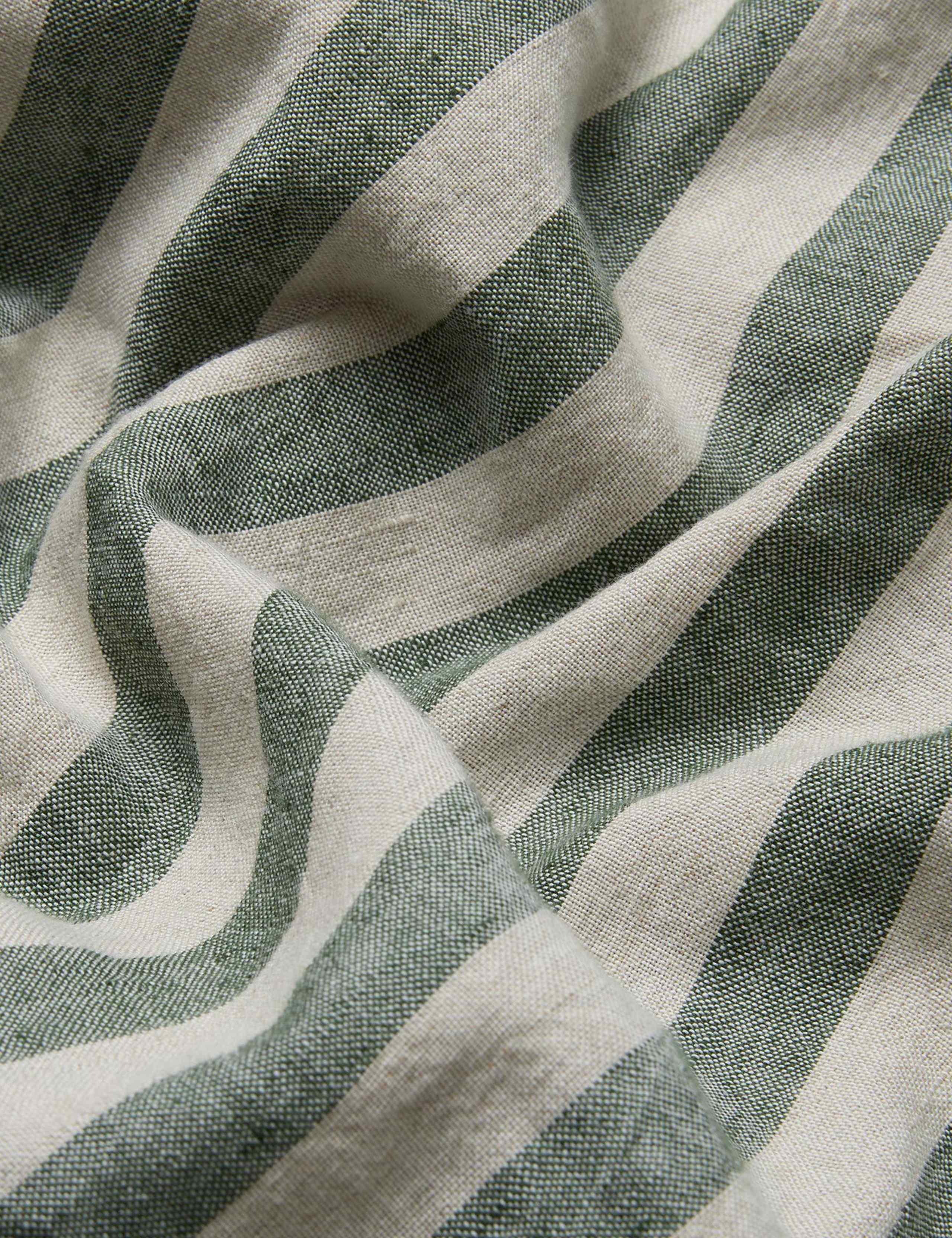 Linen Rich Pembroke Stripe Fitted Sheet 2 of 2