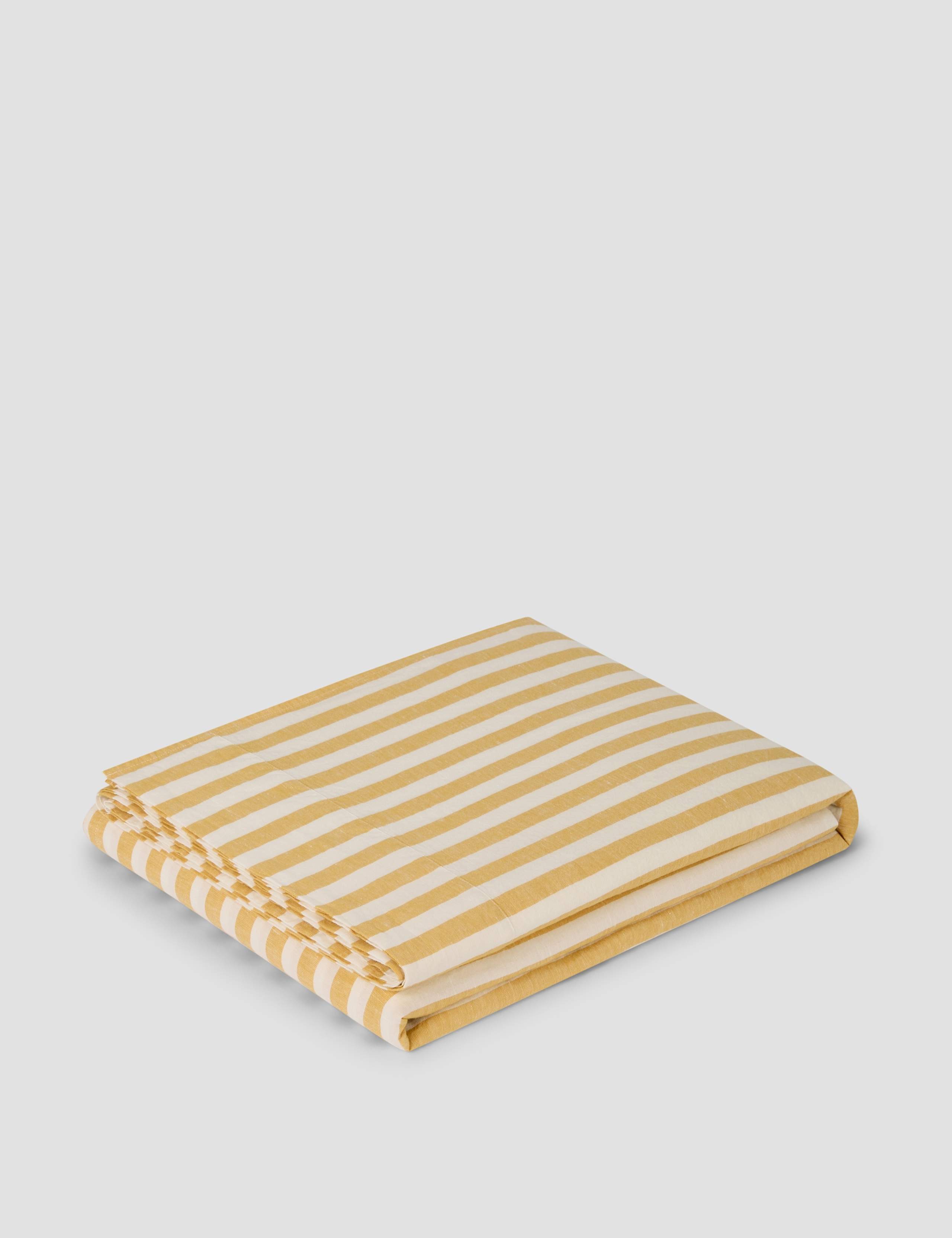 Linen Rich Striped Flat Sheet 3 of 3