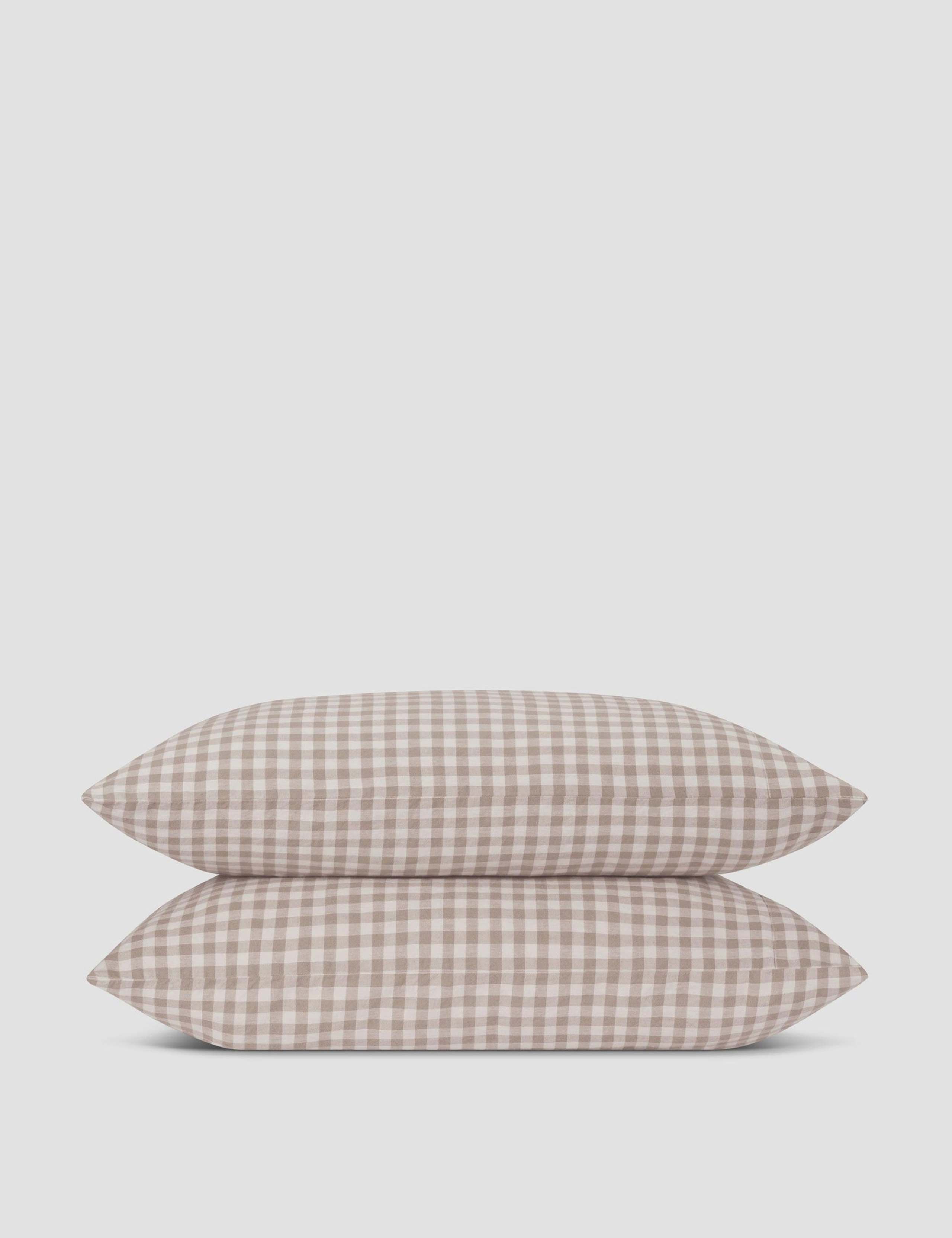 Linen Rich Gingham Pillowcase Set 3 of 3