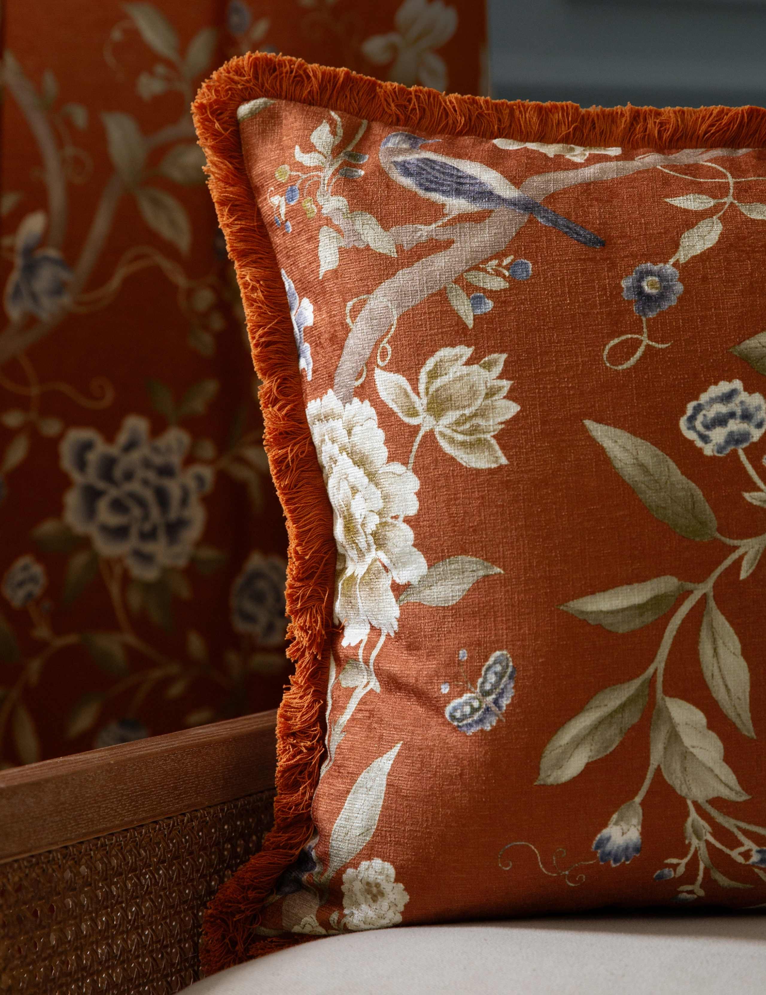 Chenille Porcelain Garden Cushion 3 of 6