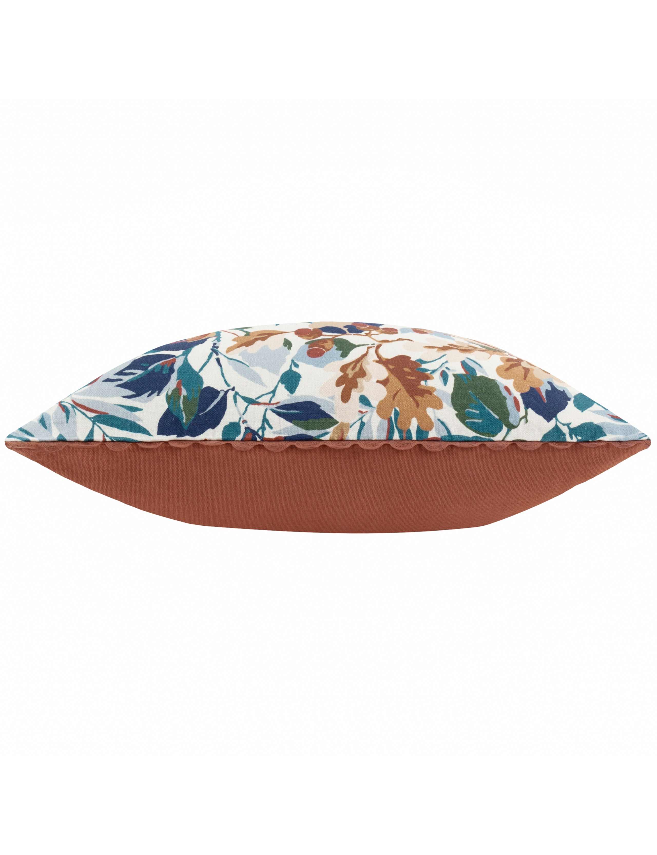 Pure Cotton Robins Wood Leaf Printed Cushion 4 of 5