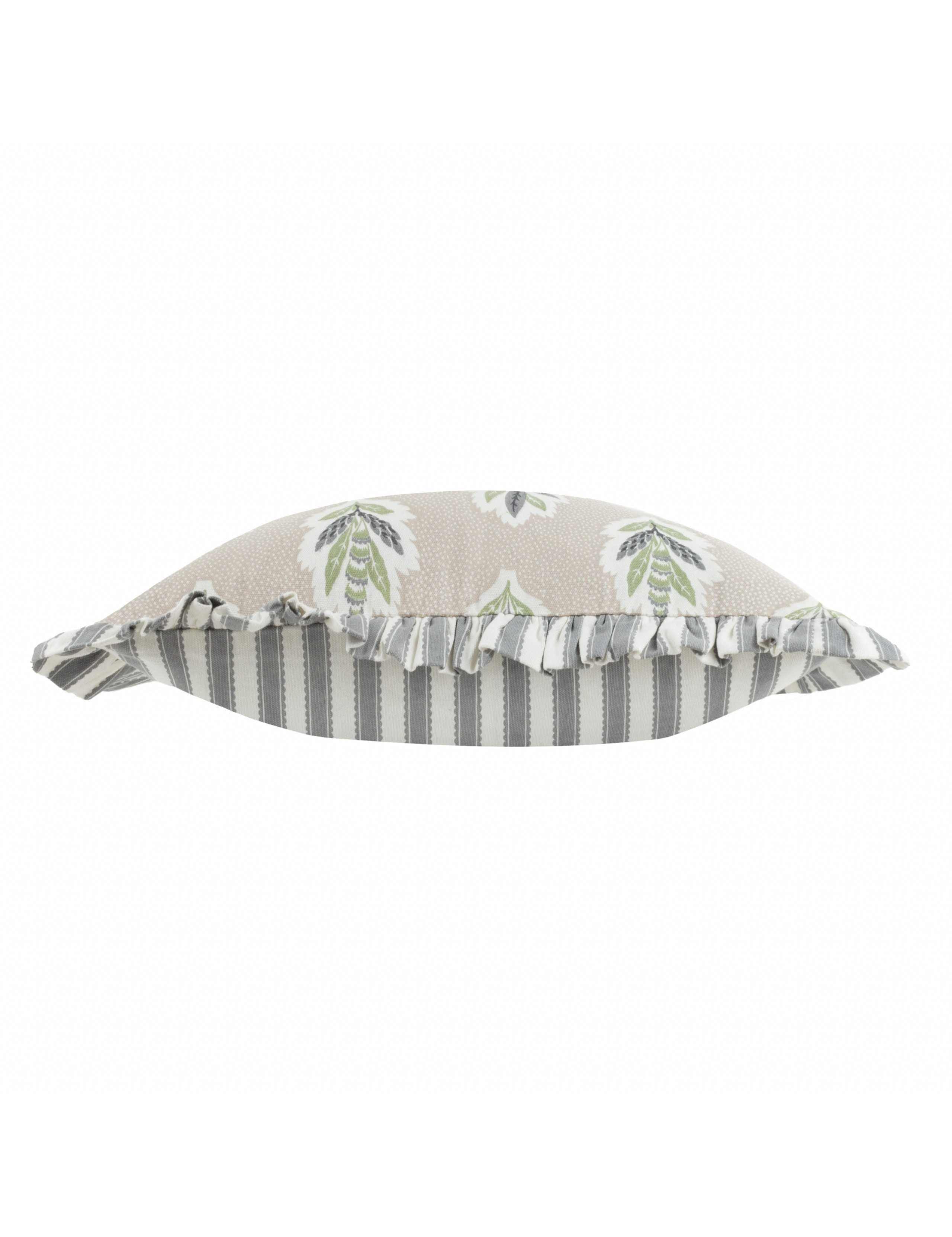 Pure Cotton Sessile Leaf Ruffle Cushion 4 of 5