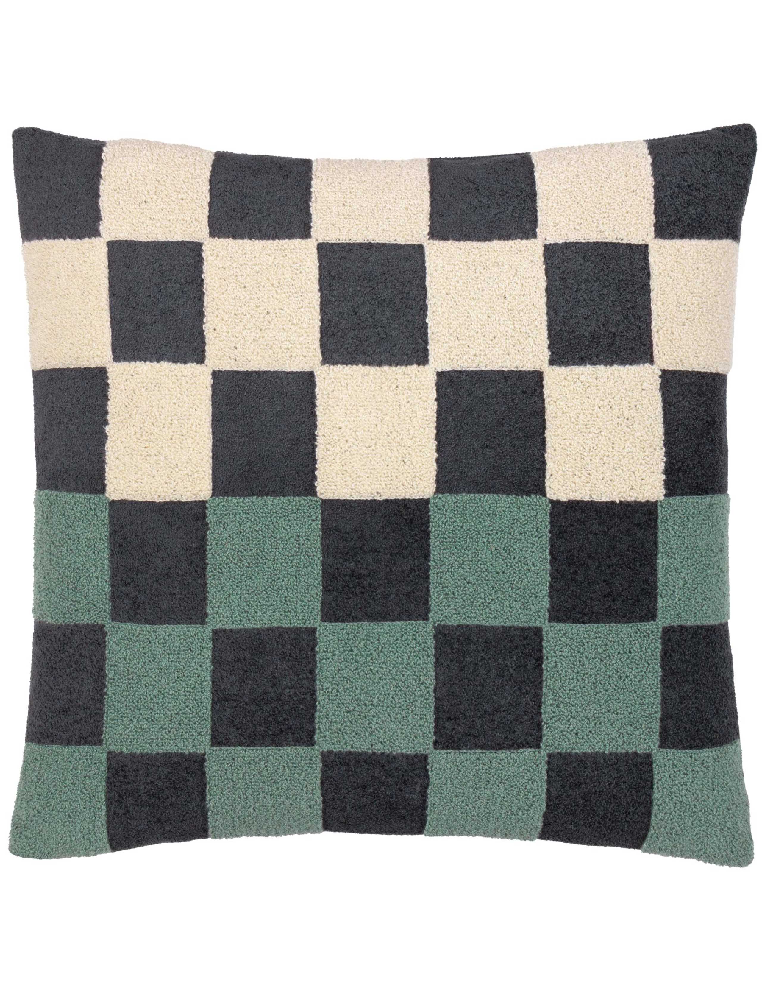 Bouclé Checkerboard Cushion 2 of 7