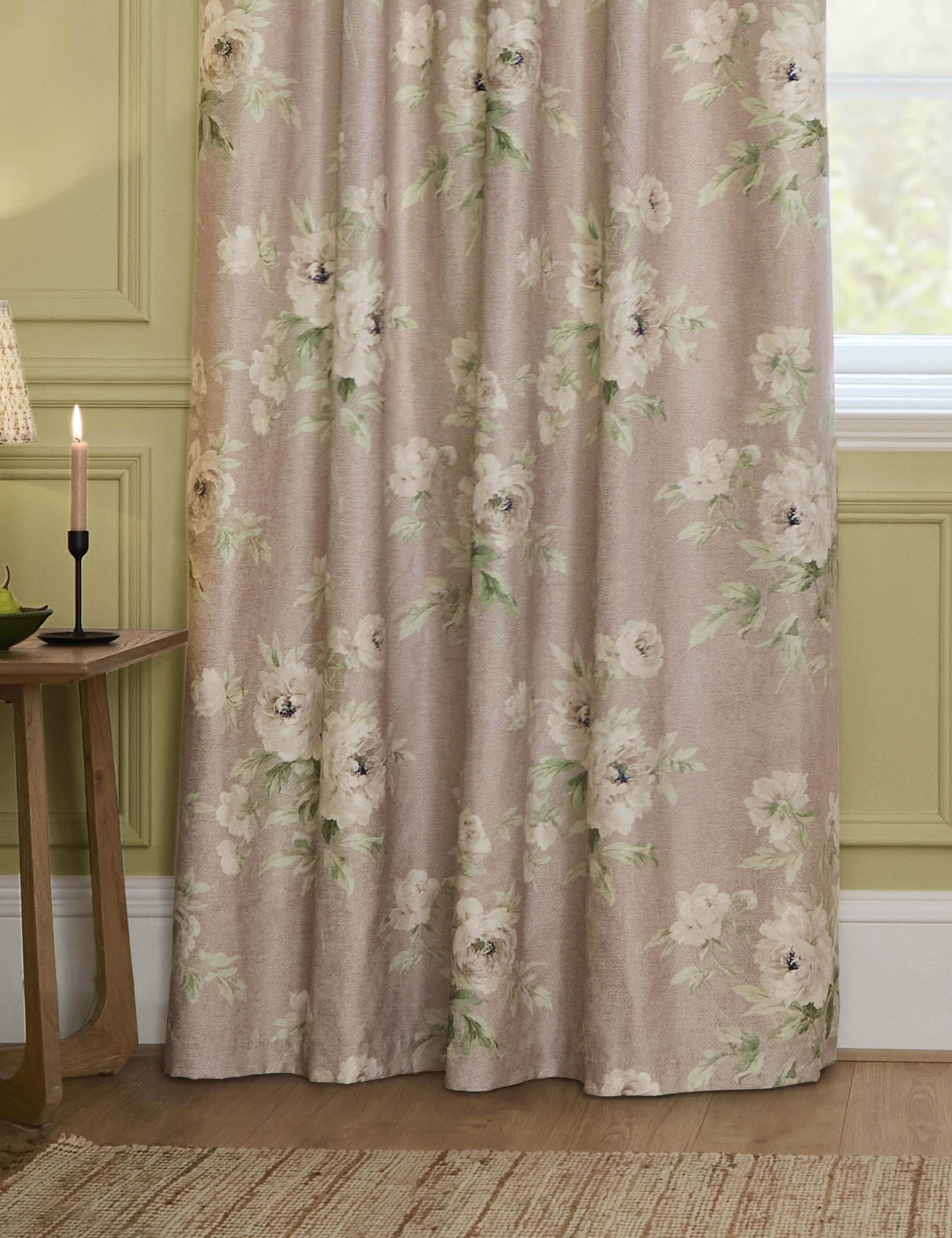 Adele Chenille Pencil Pleat Curtains 3 of 5
