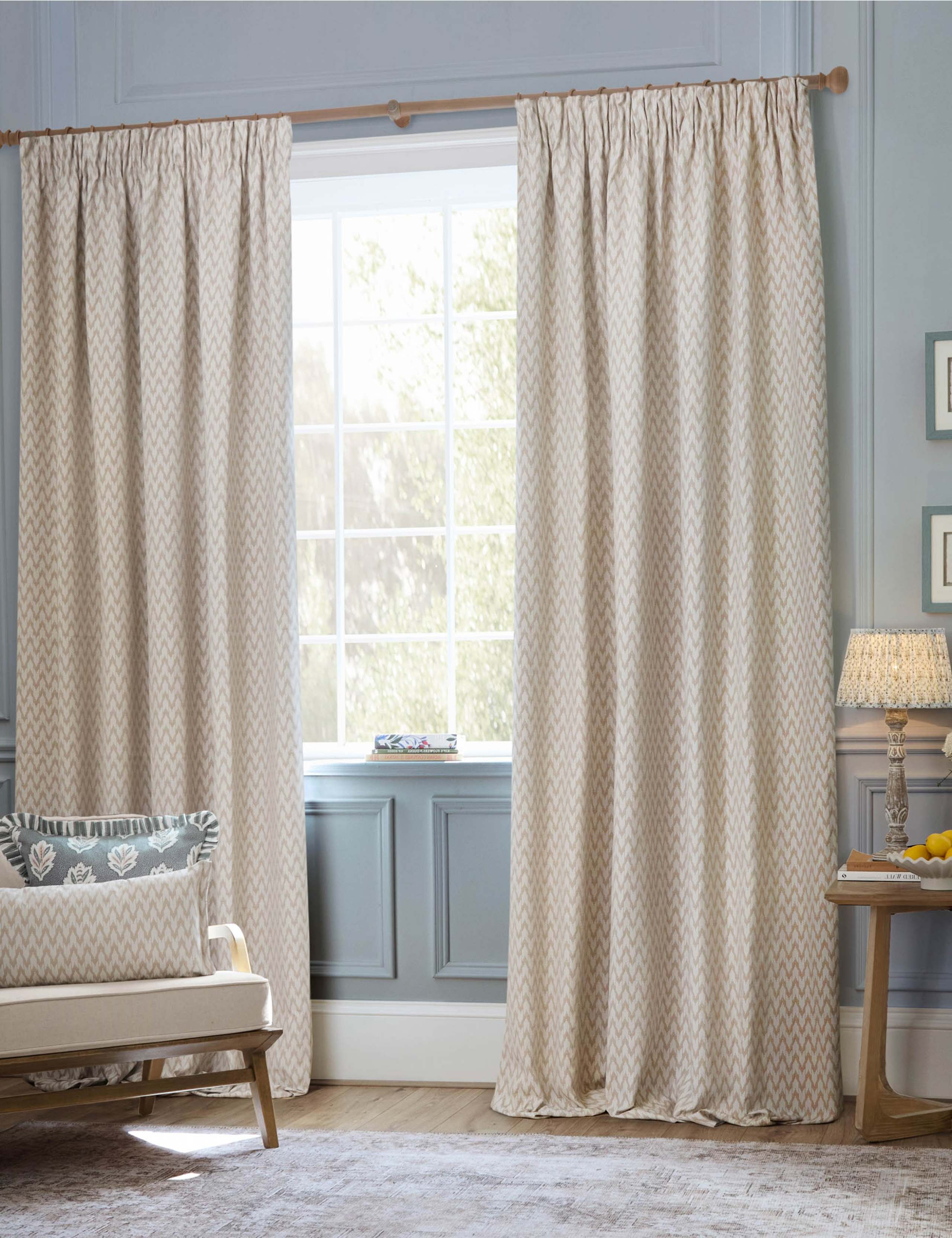 Hutton Jacquard Pencil Pleat Curtains 2 of 4