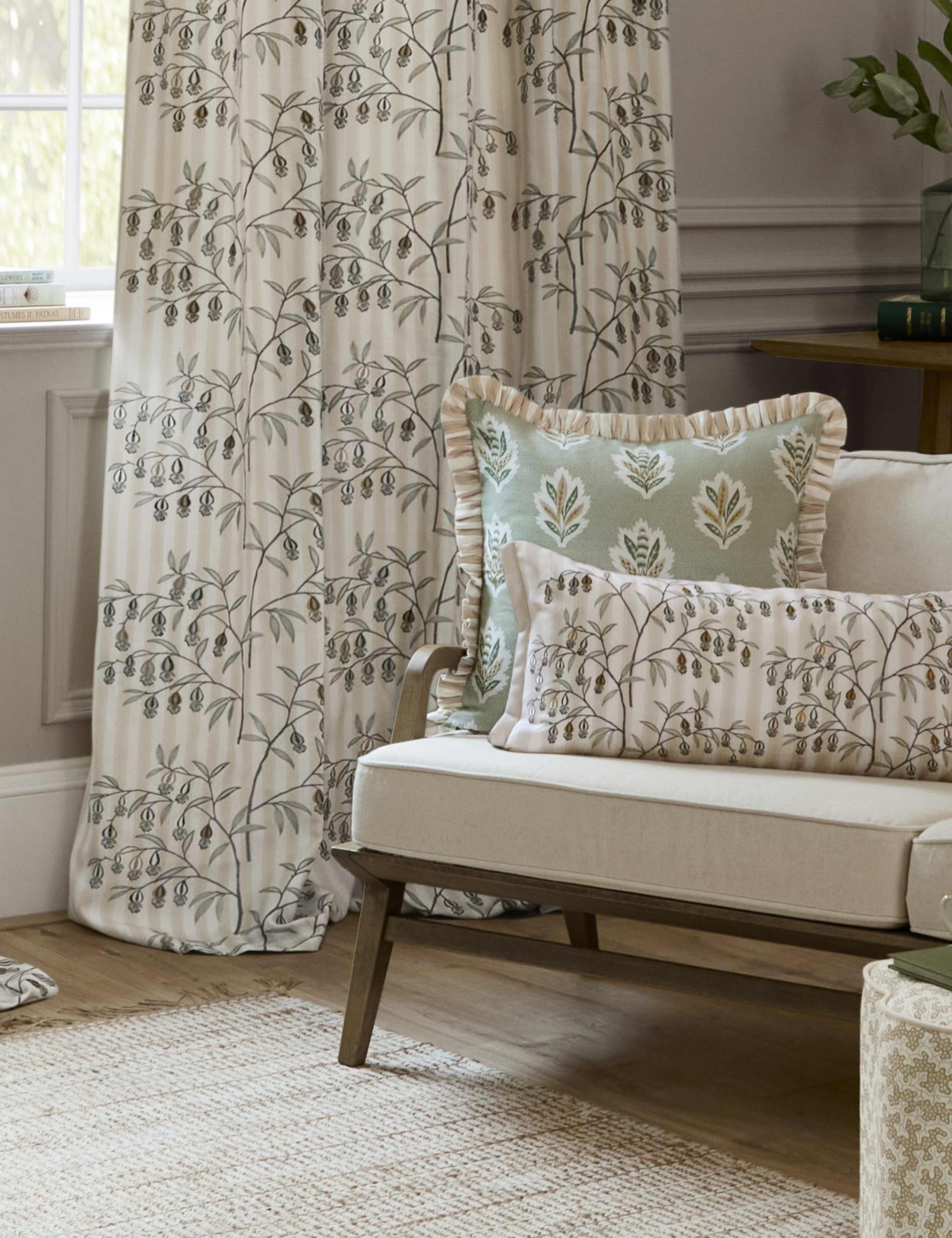 Chinese Lanterns Pencil Pleat Curtains 3 of 4
