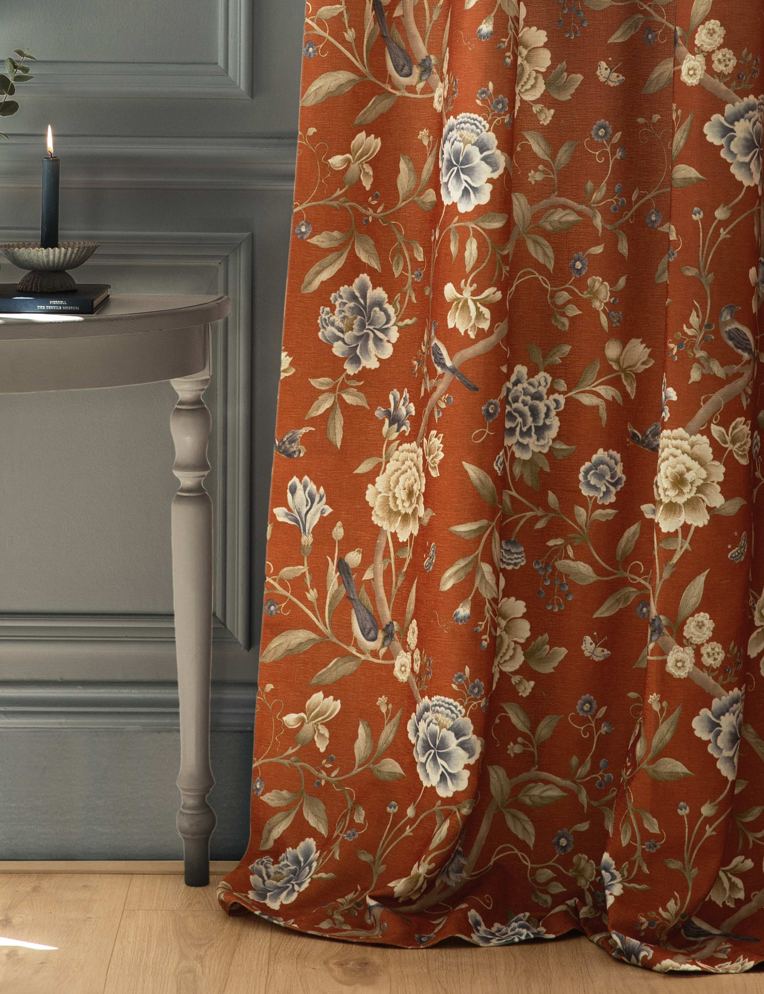 Porcelain Garden Chenille Curtains 4 of 5
