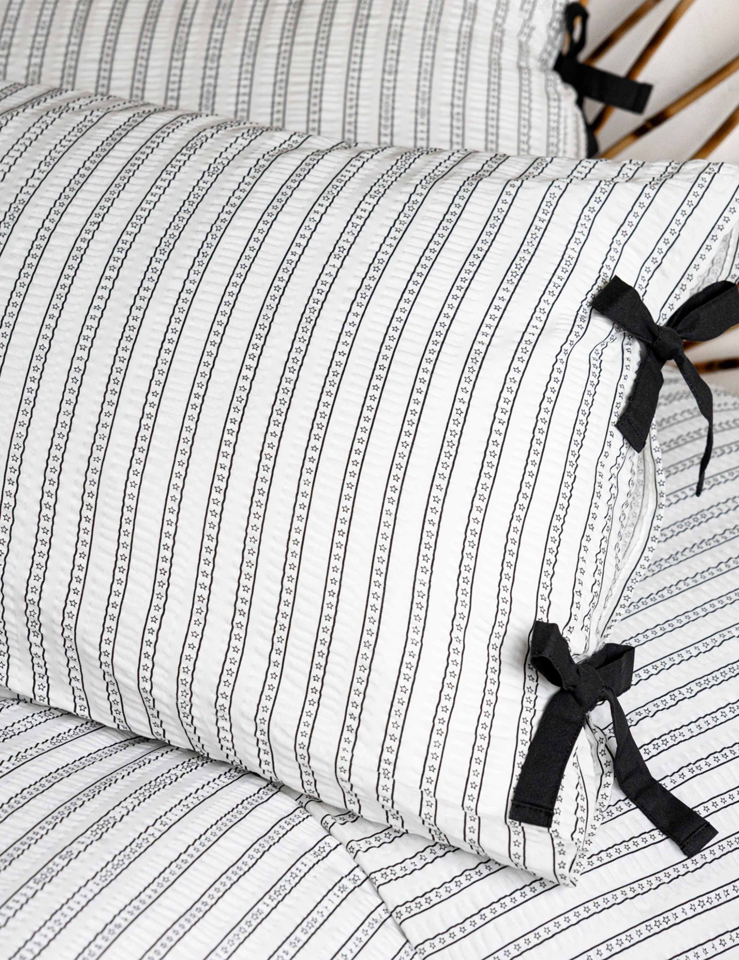 Pure Cotton Star Struck Stripe Duvet Set 3 of 8