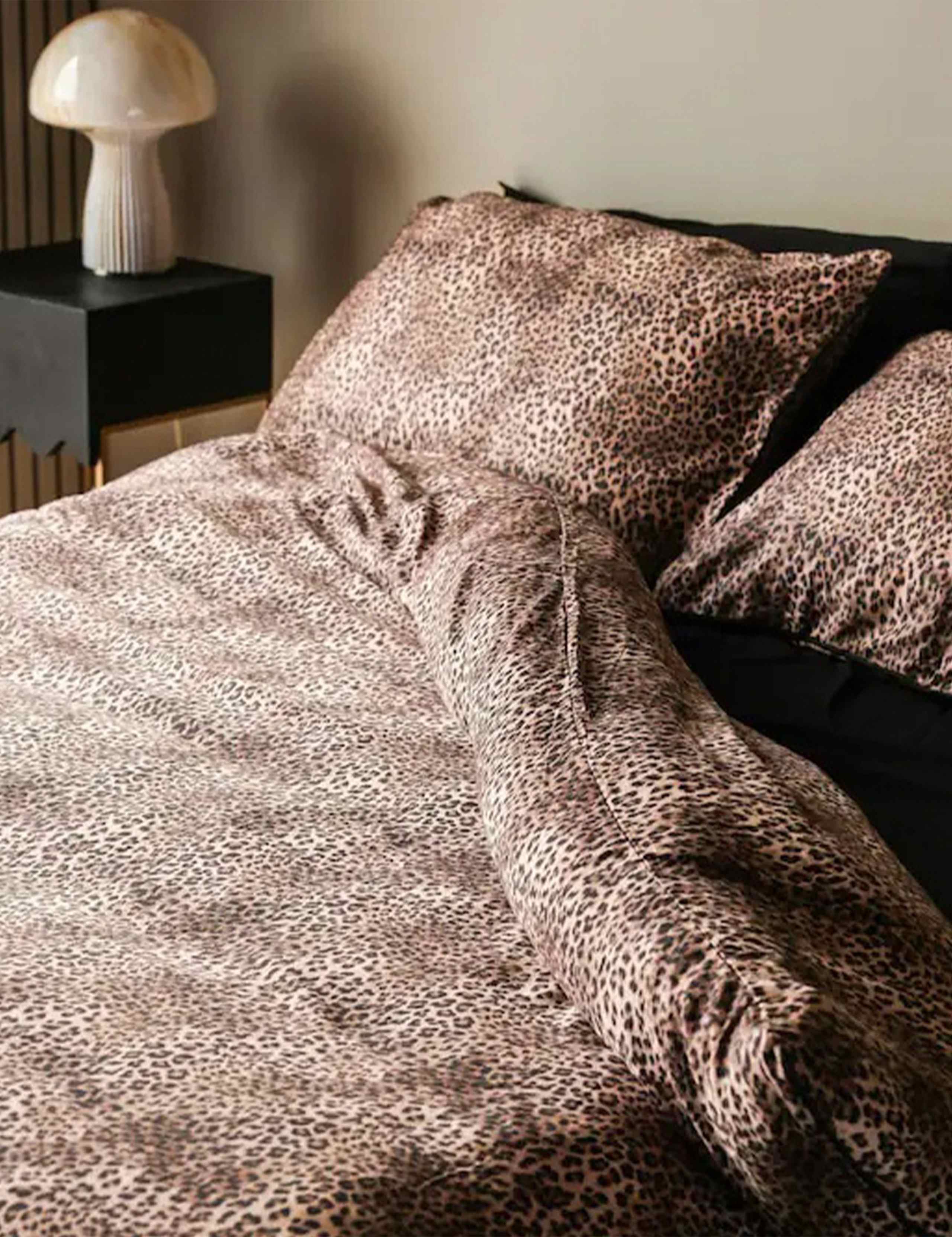 Pure Cotton Sateen Leopard Love Duvet Set 1 of 4