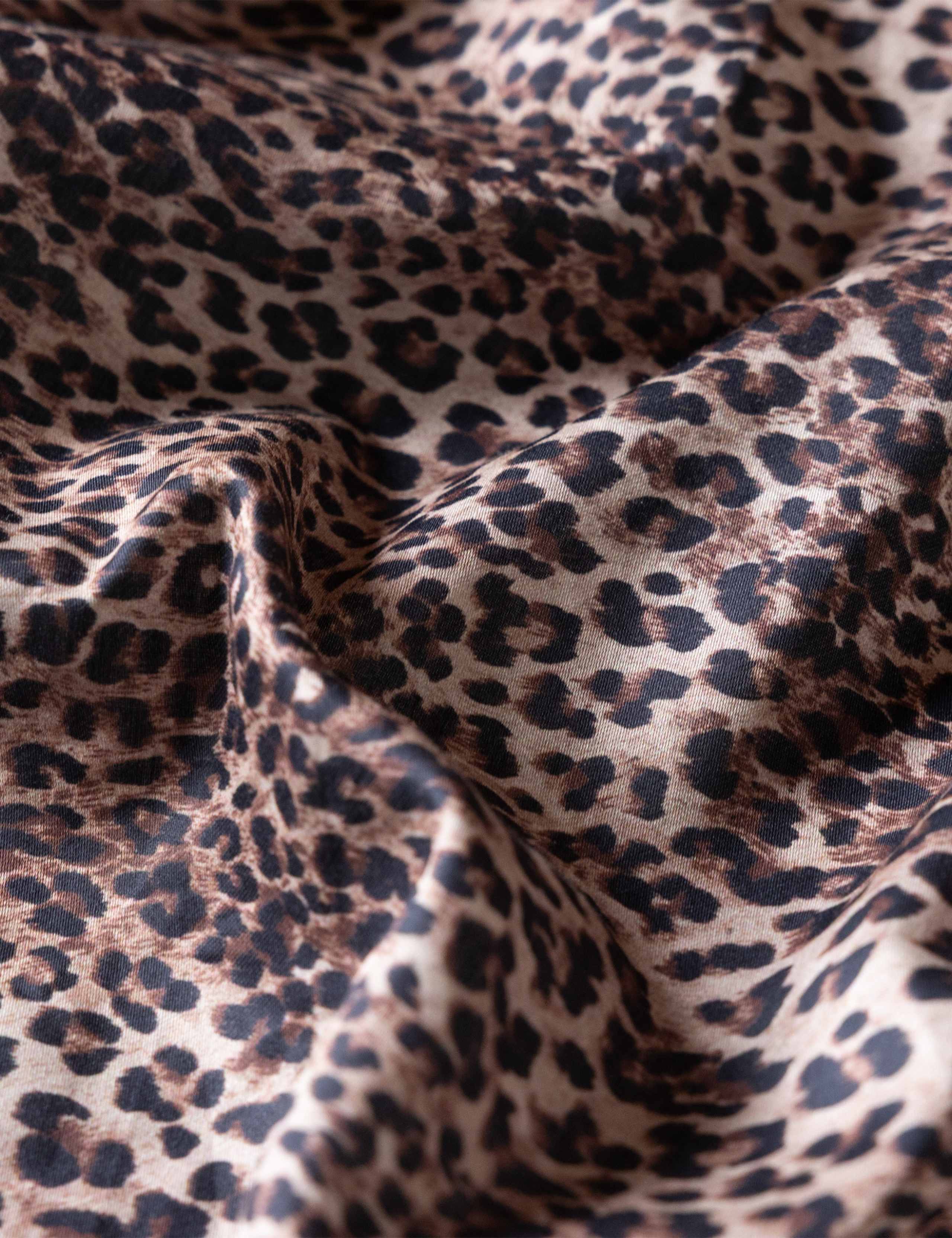 Pure Cotton Sateen Leopard Love Fitted Sheet 8 of 9