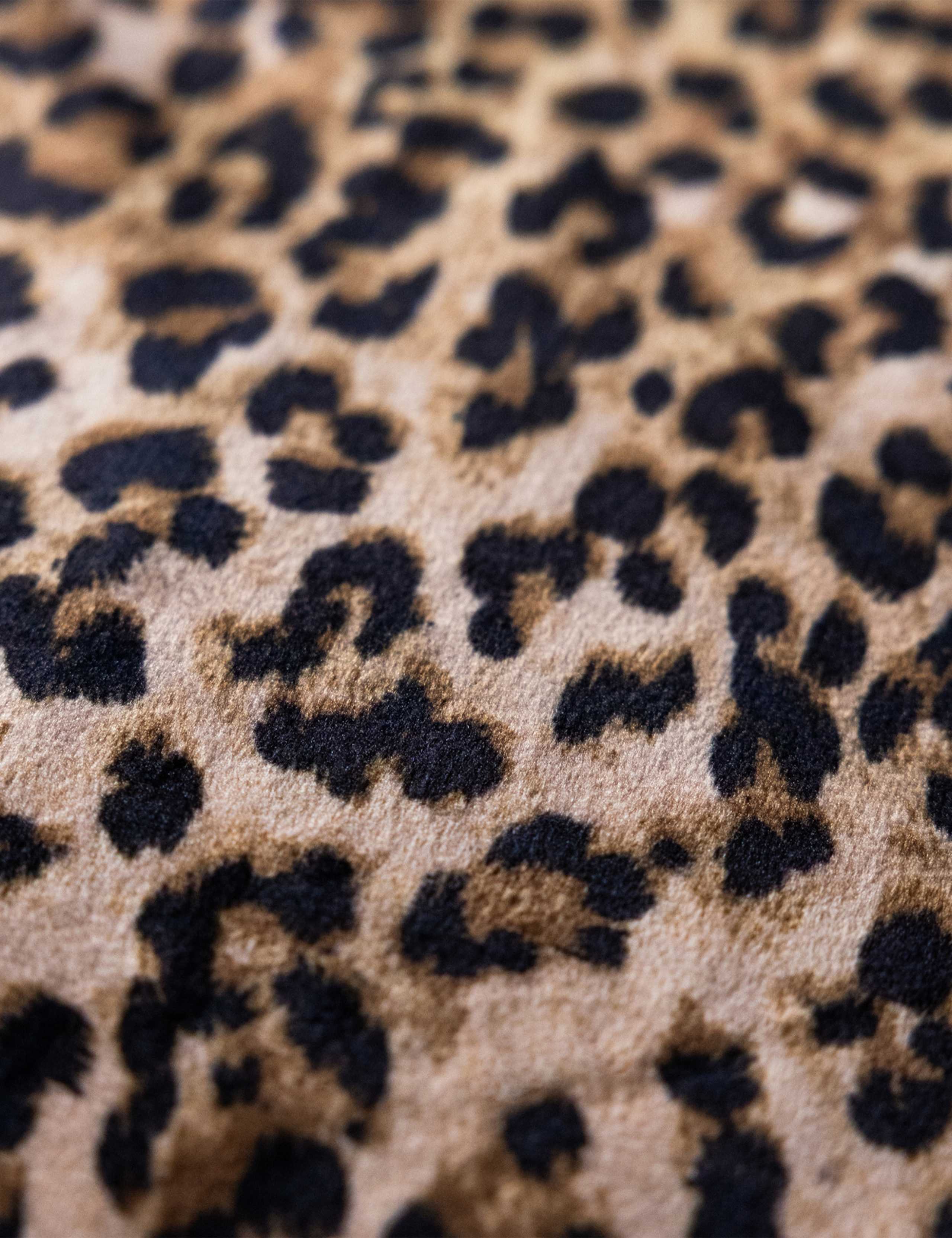 Velvet Leopard Love Tasselled Throw 5 of 5
