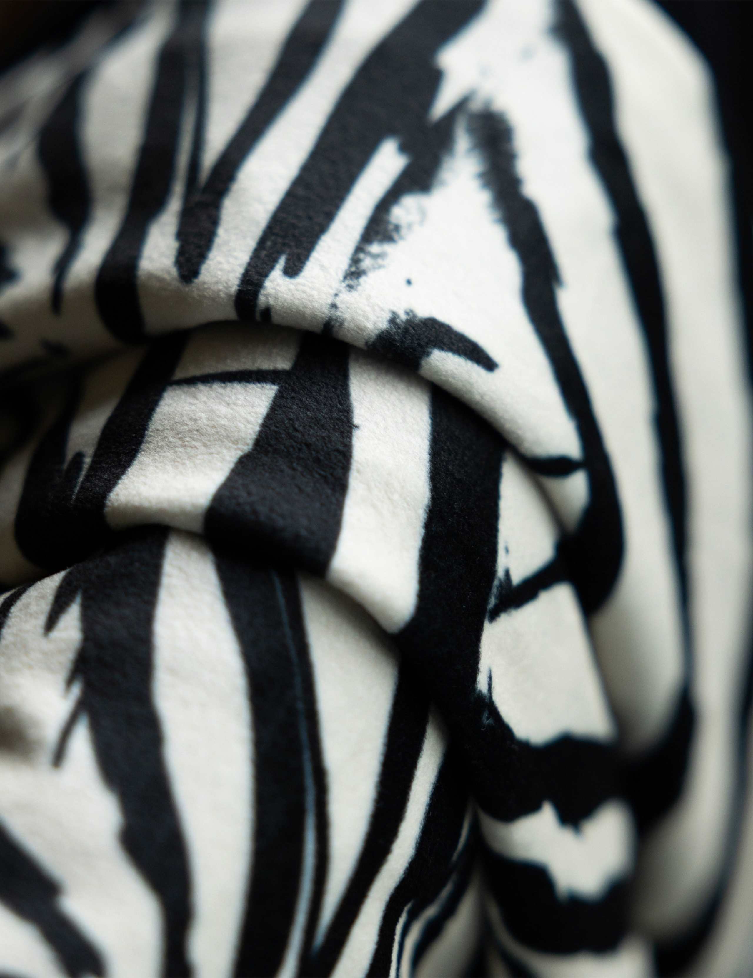 Velvet Zebra Tassled Throw 6 of 6