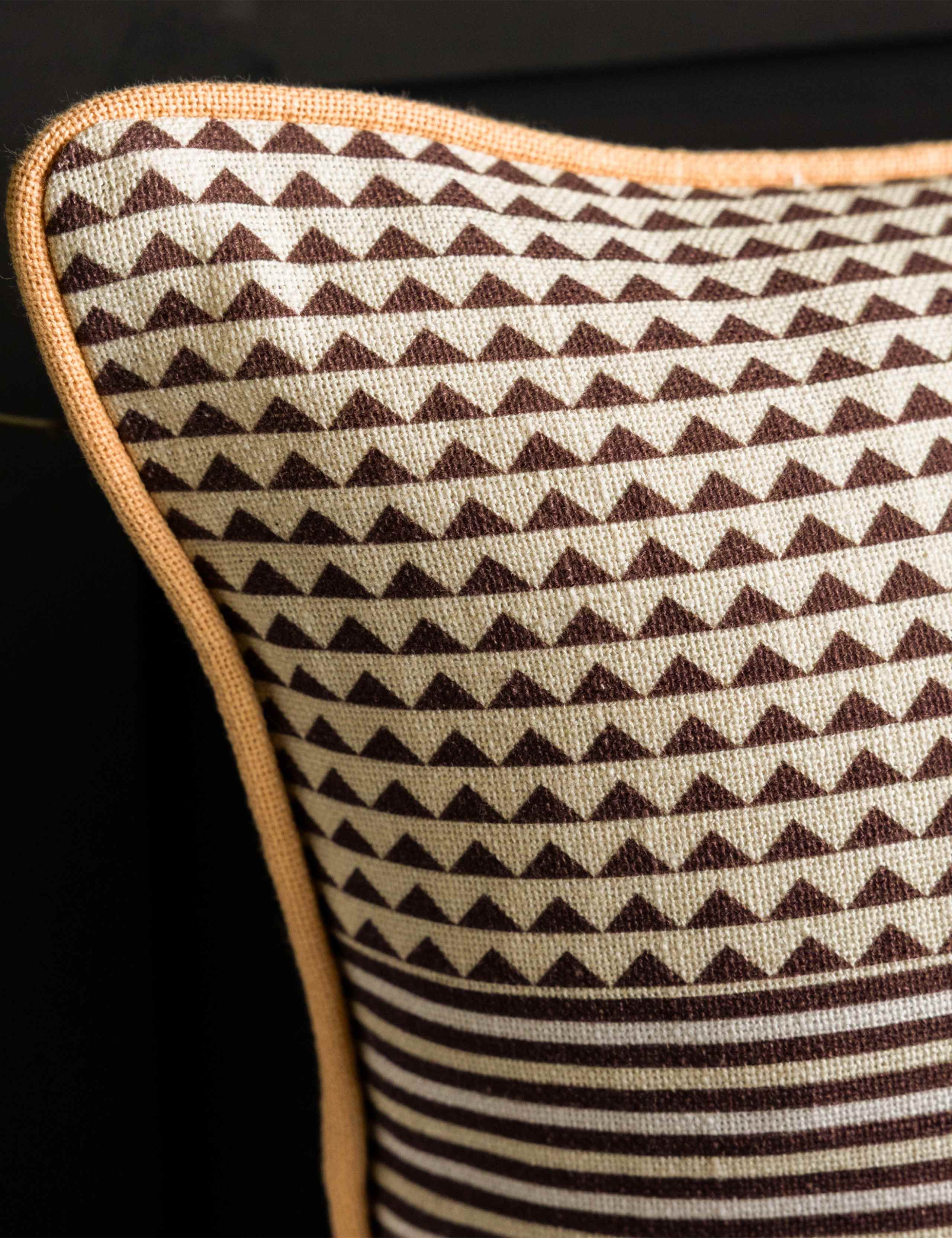 Pure Cotton Yes Sir Piped Cushion 4 of 6