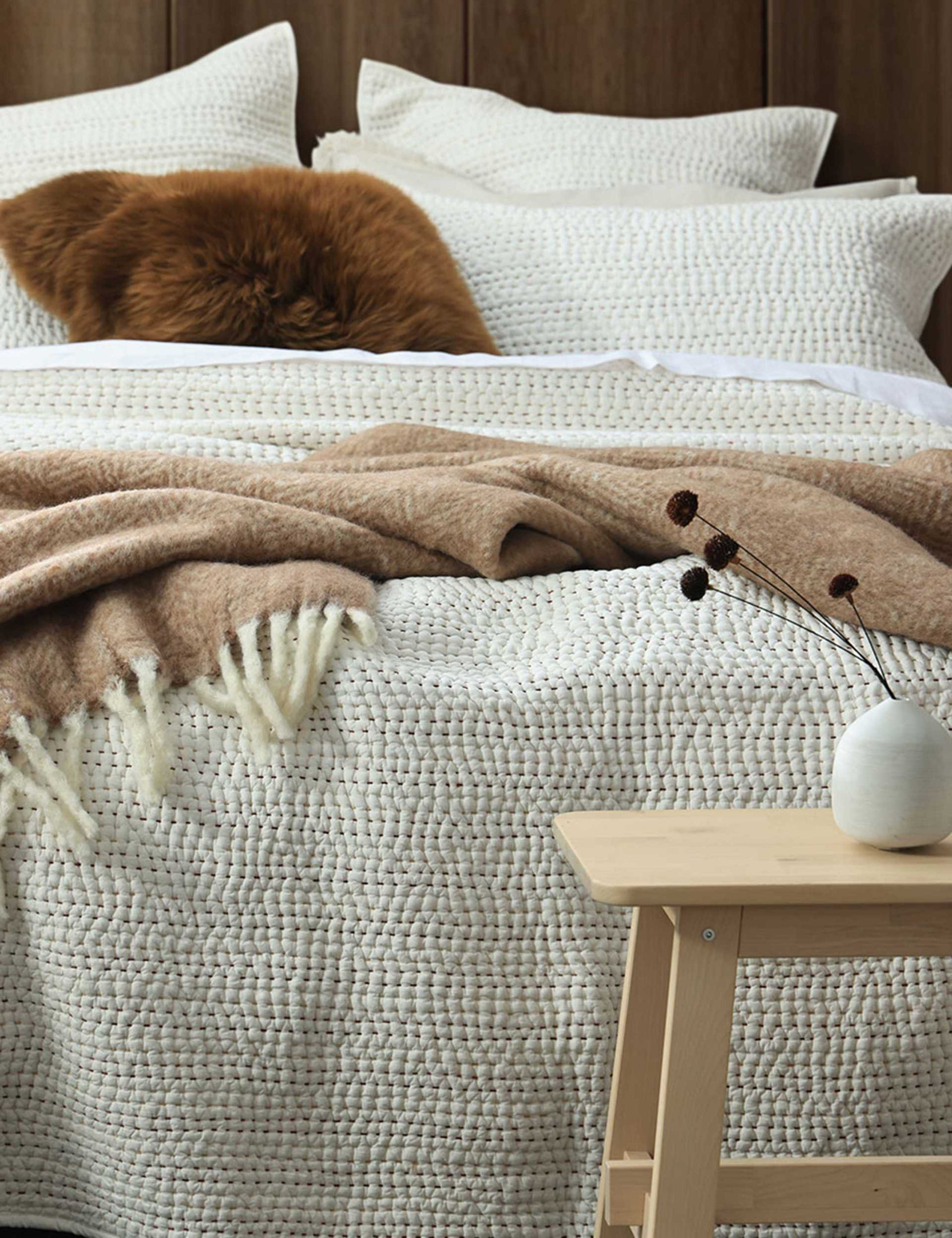 Pure Cotton Loom Coverlet Set 3 of 3