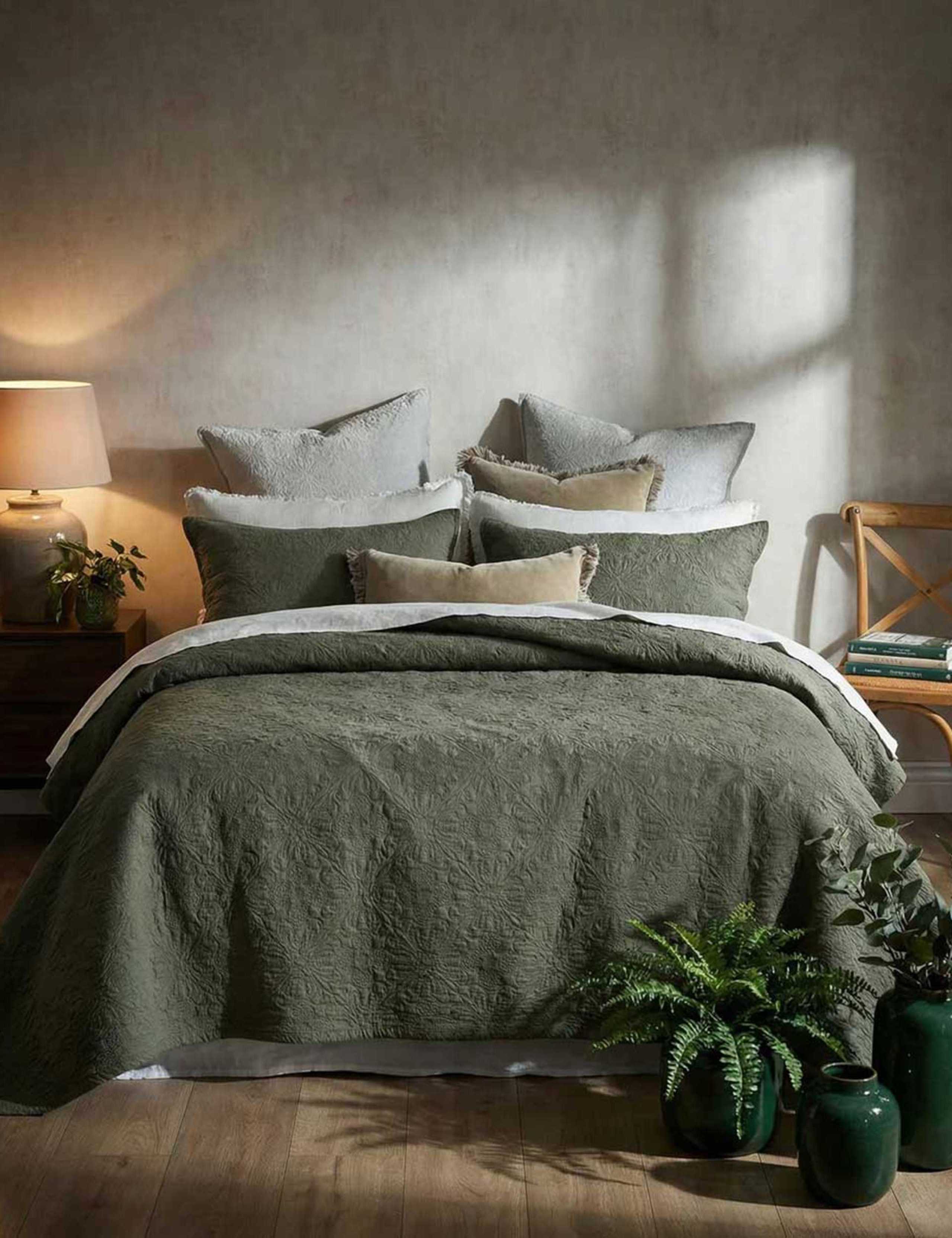 Pure Cotton Hawthorn Bedspread Set 1 of 3