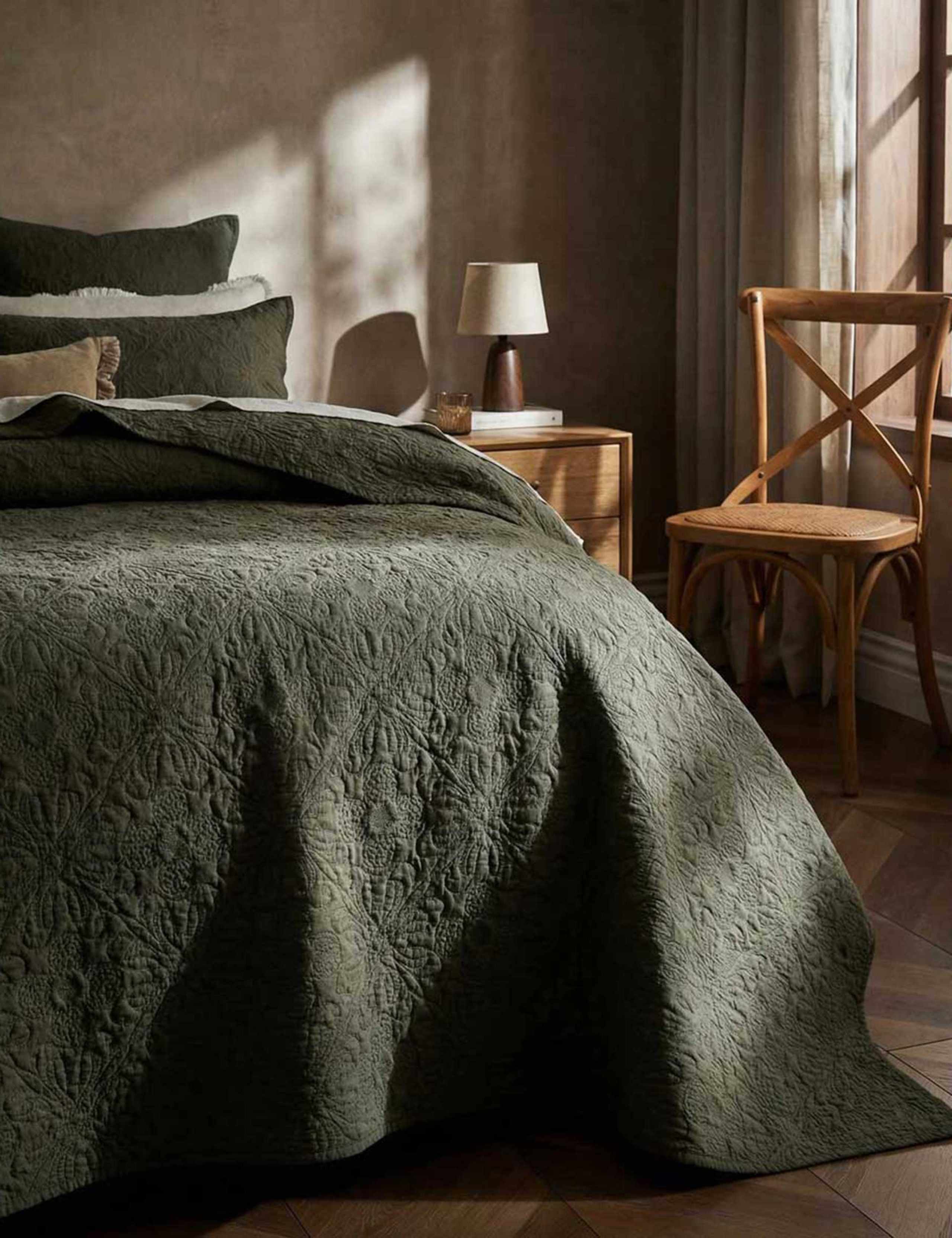Pure Cotton Hawthorn Bedspread Set 3 of 3