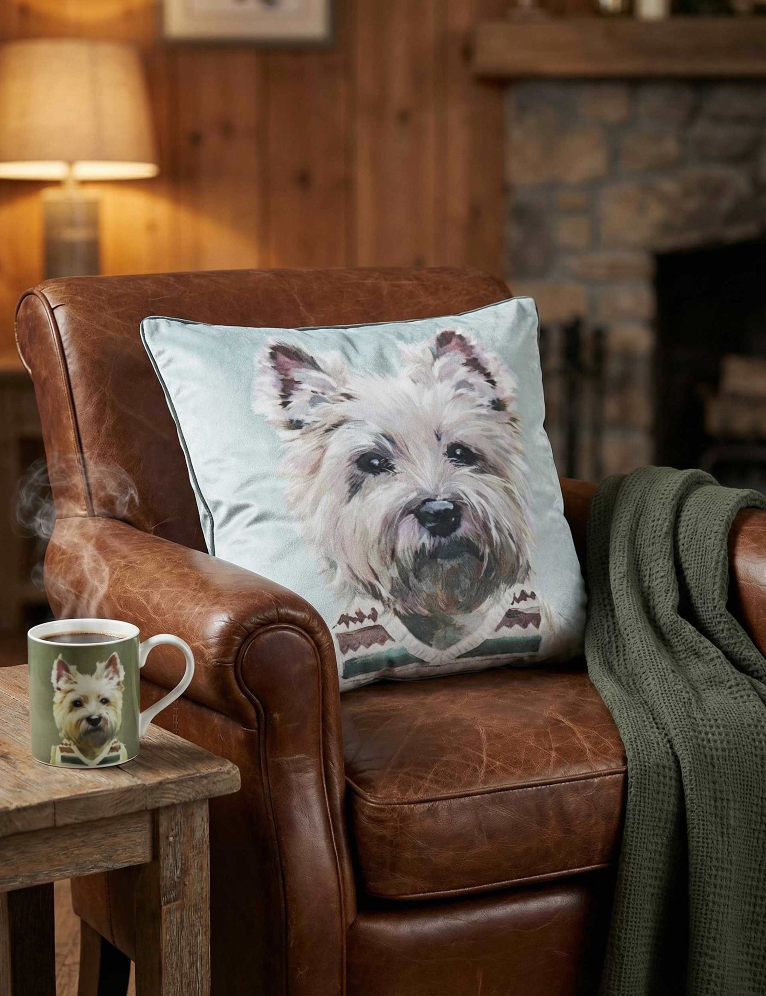 Westie in a Vestie Cushion 1 of 3