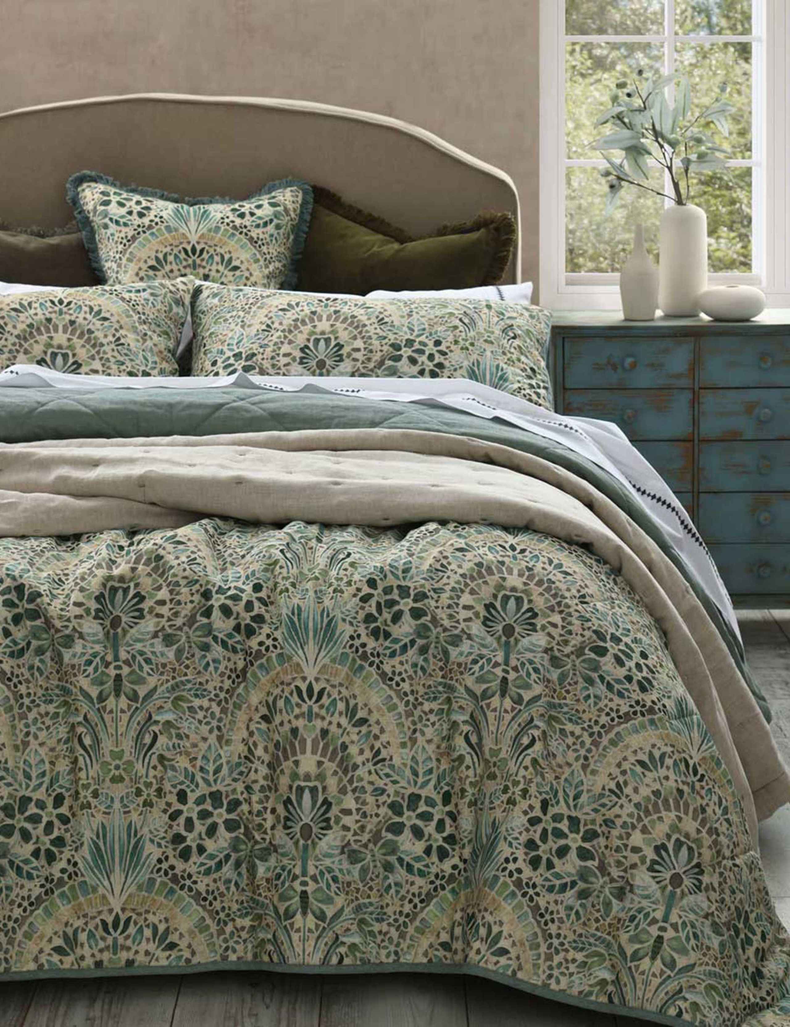 Cotton Linen Blend Andora Bedspread Set 2 of 3
