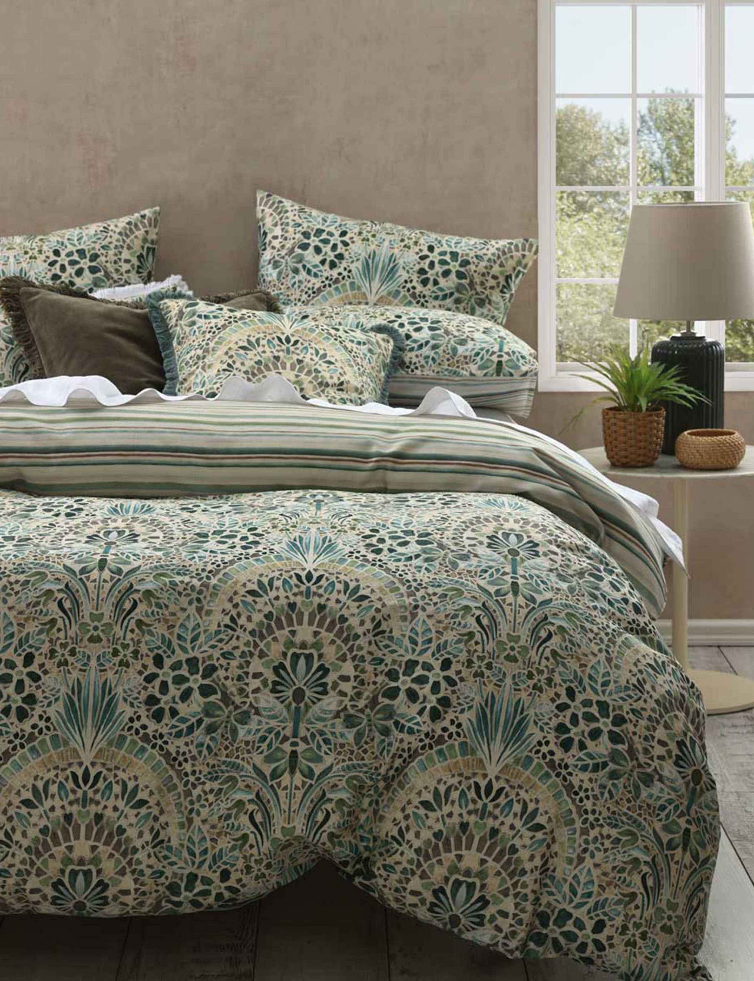 Pure Cotton Sateen Andora Bedding Set 2 of 3