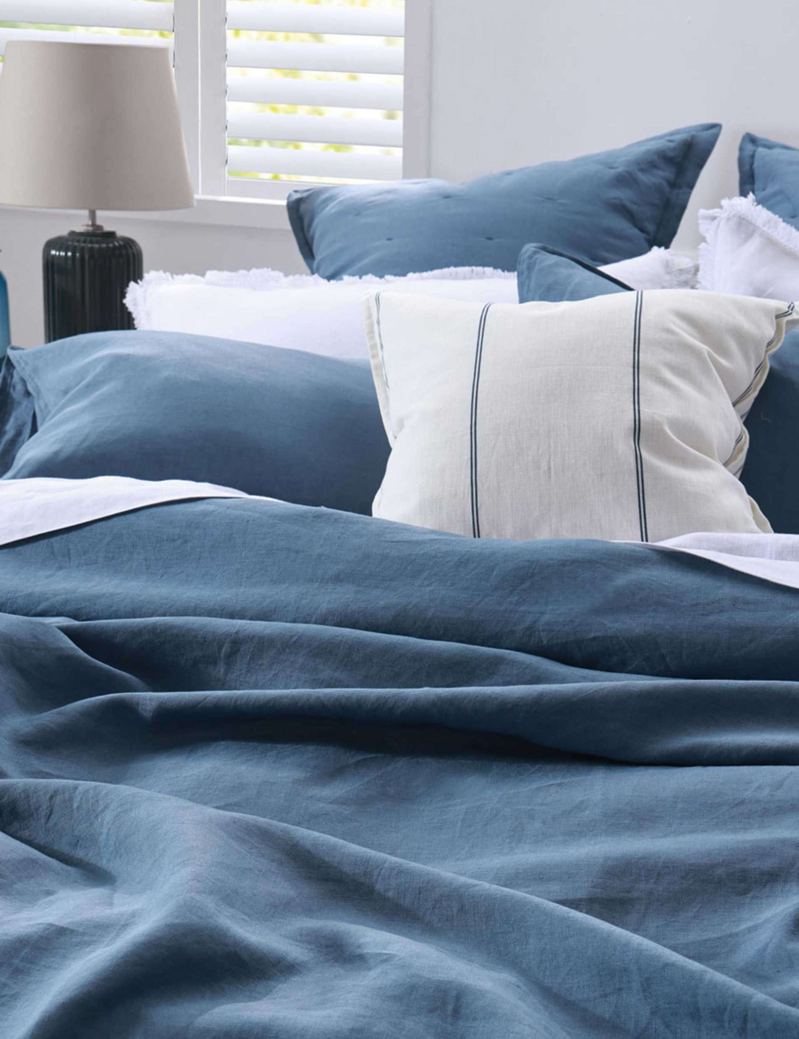 Pure Linen Ocean Bedding Set 3 of 3