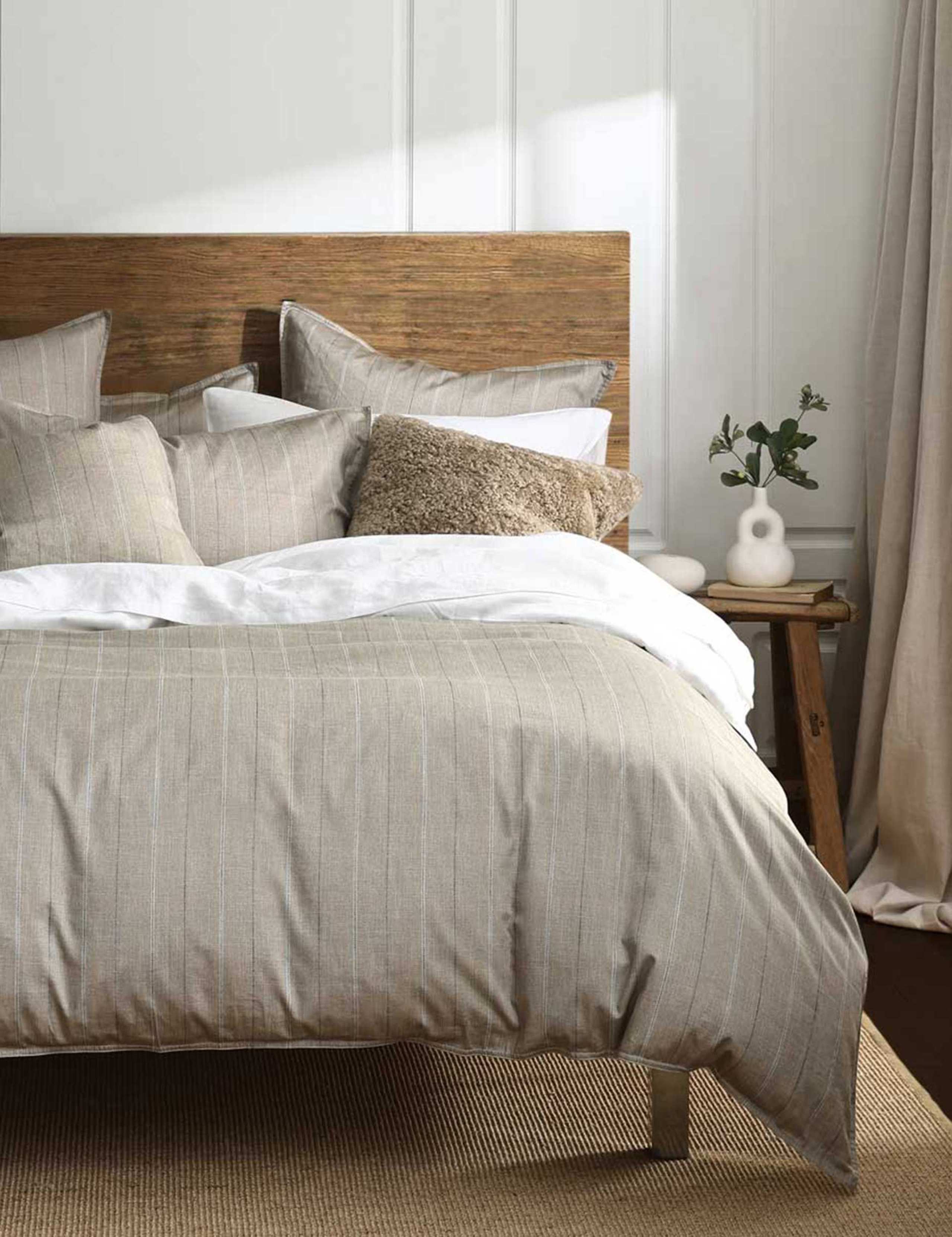 Pure Cotton Hedge Natural Bedding Set 3 of 3