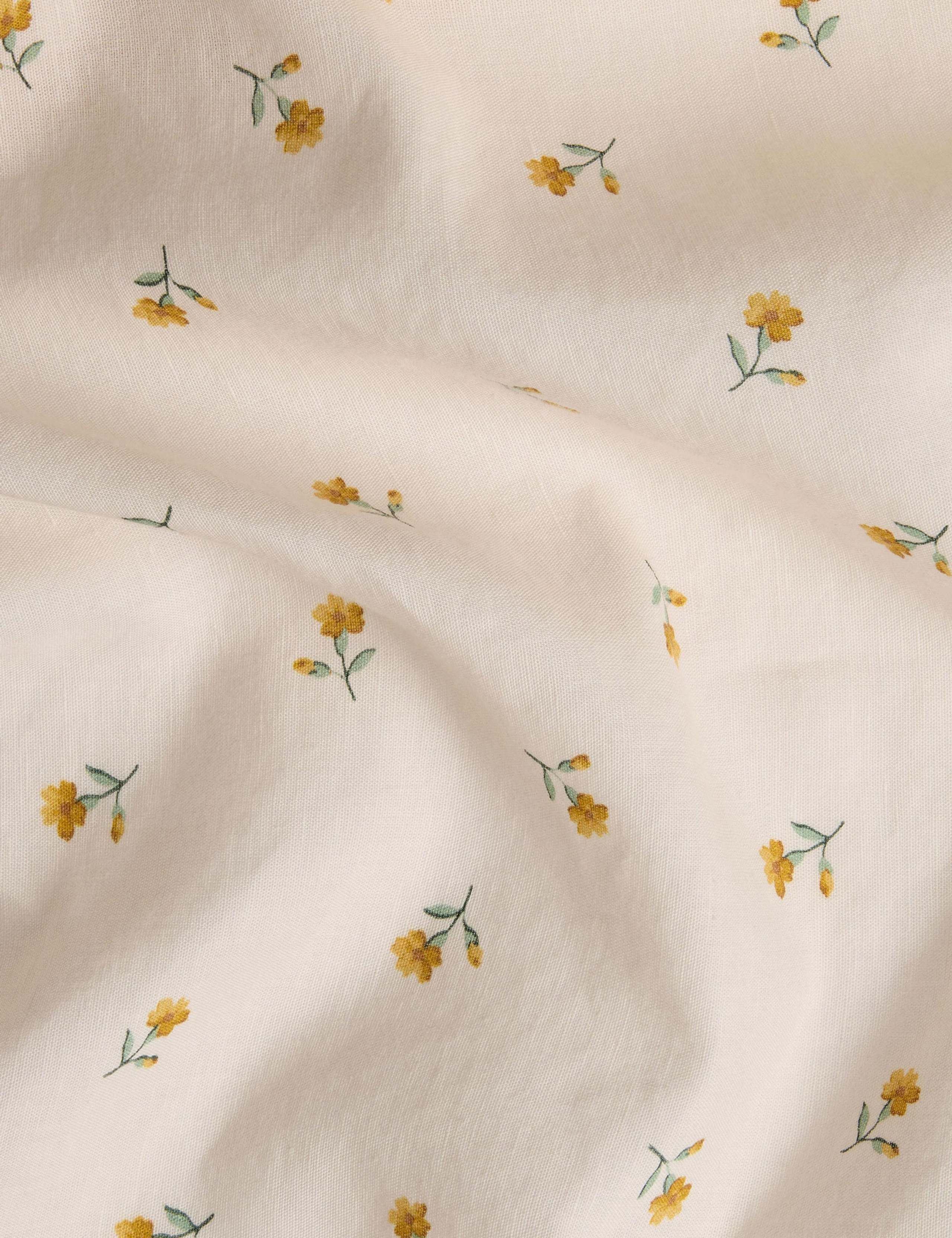 Linen Rich Posy Bud Fitted Sheet 2 of 3