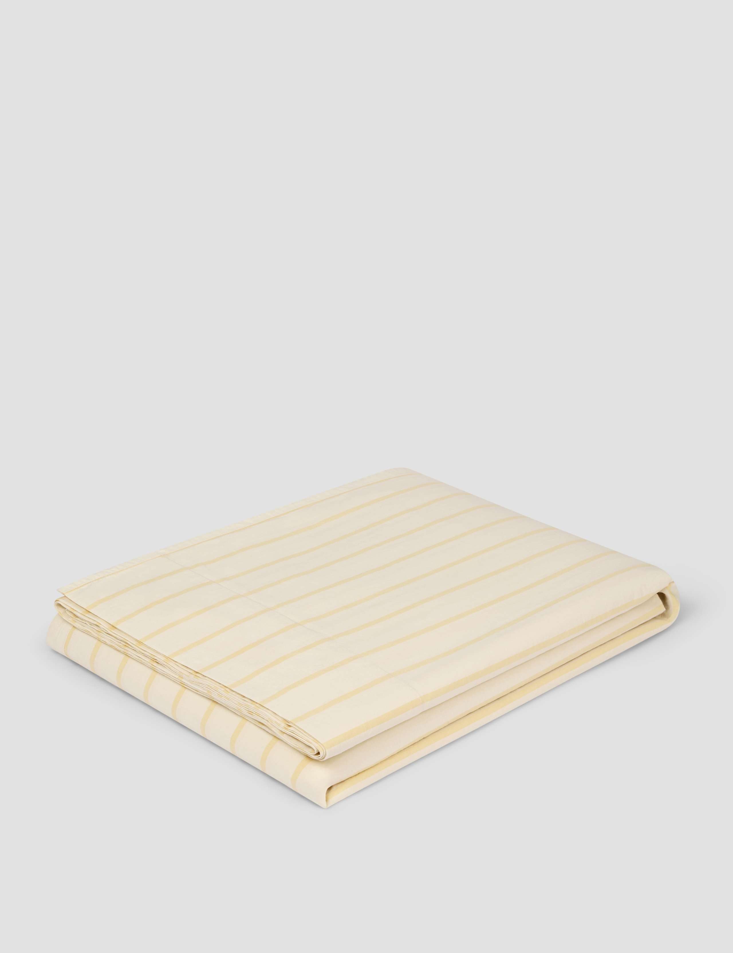 Washed Cotton Slumber Stripe Flat Sheet 3 of 3