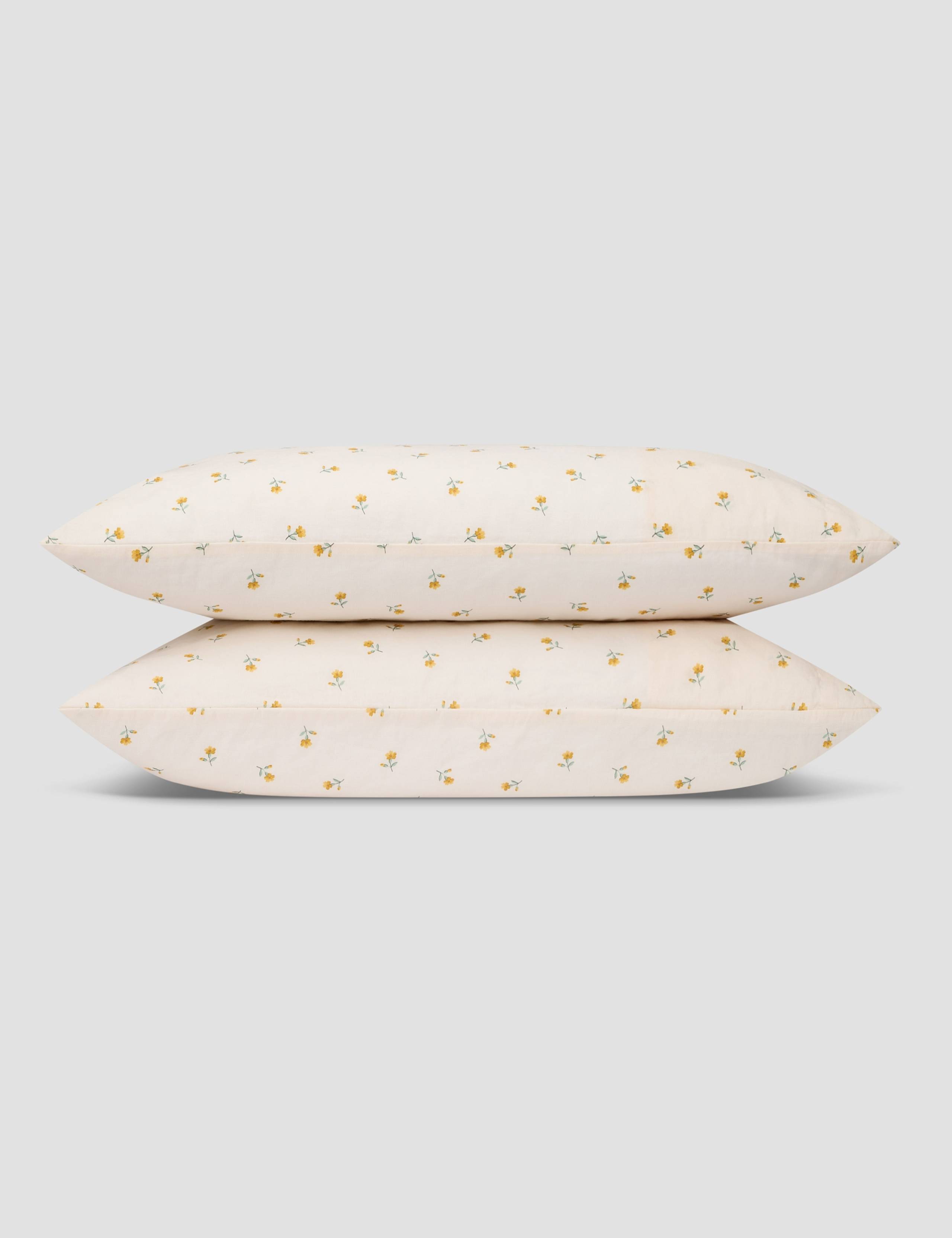 2 Pack Linen Rich Posy Bud Pillowcases 3 of 3