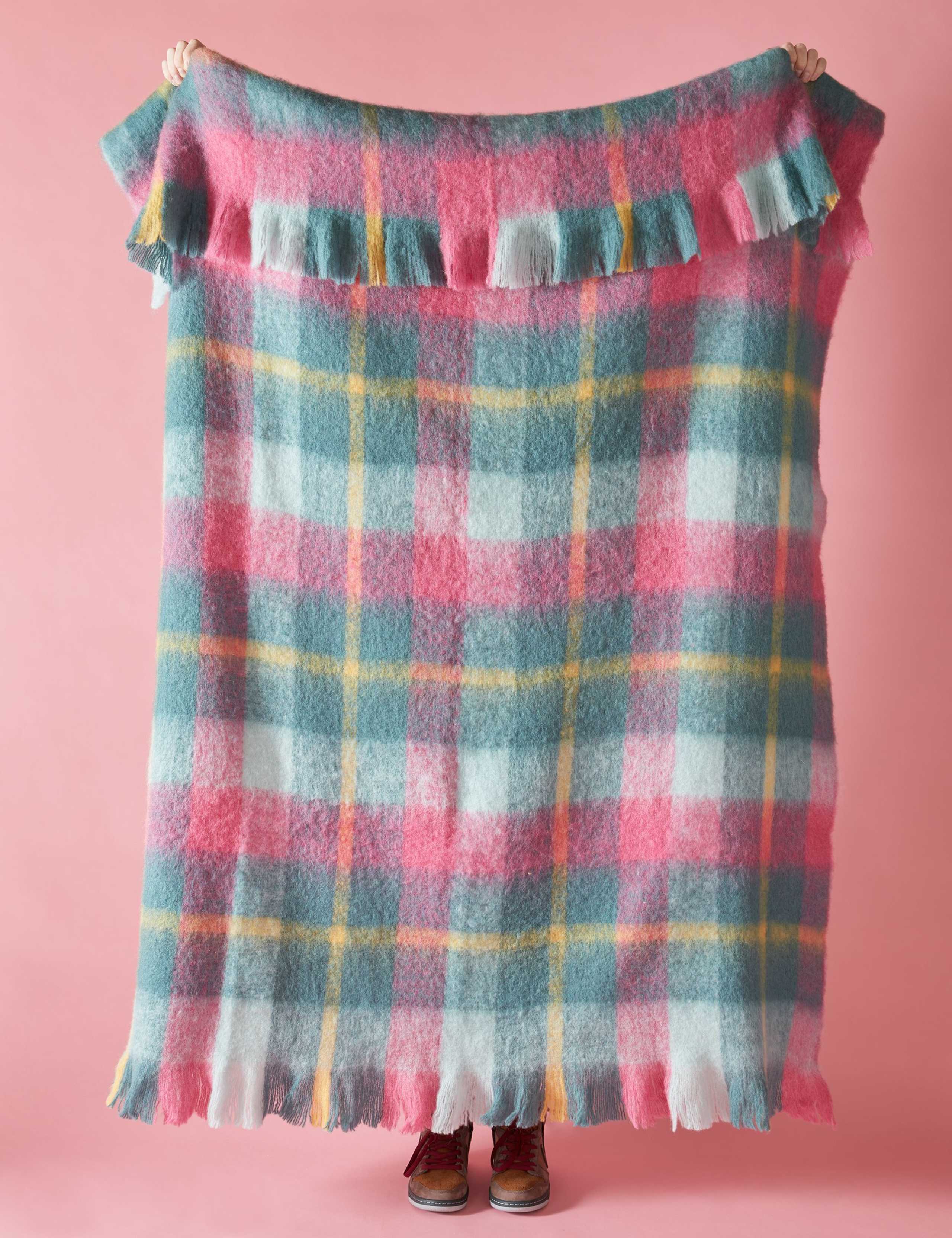 Wool Blend Highland Check Throw 3 of 5