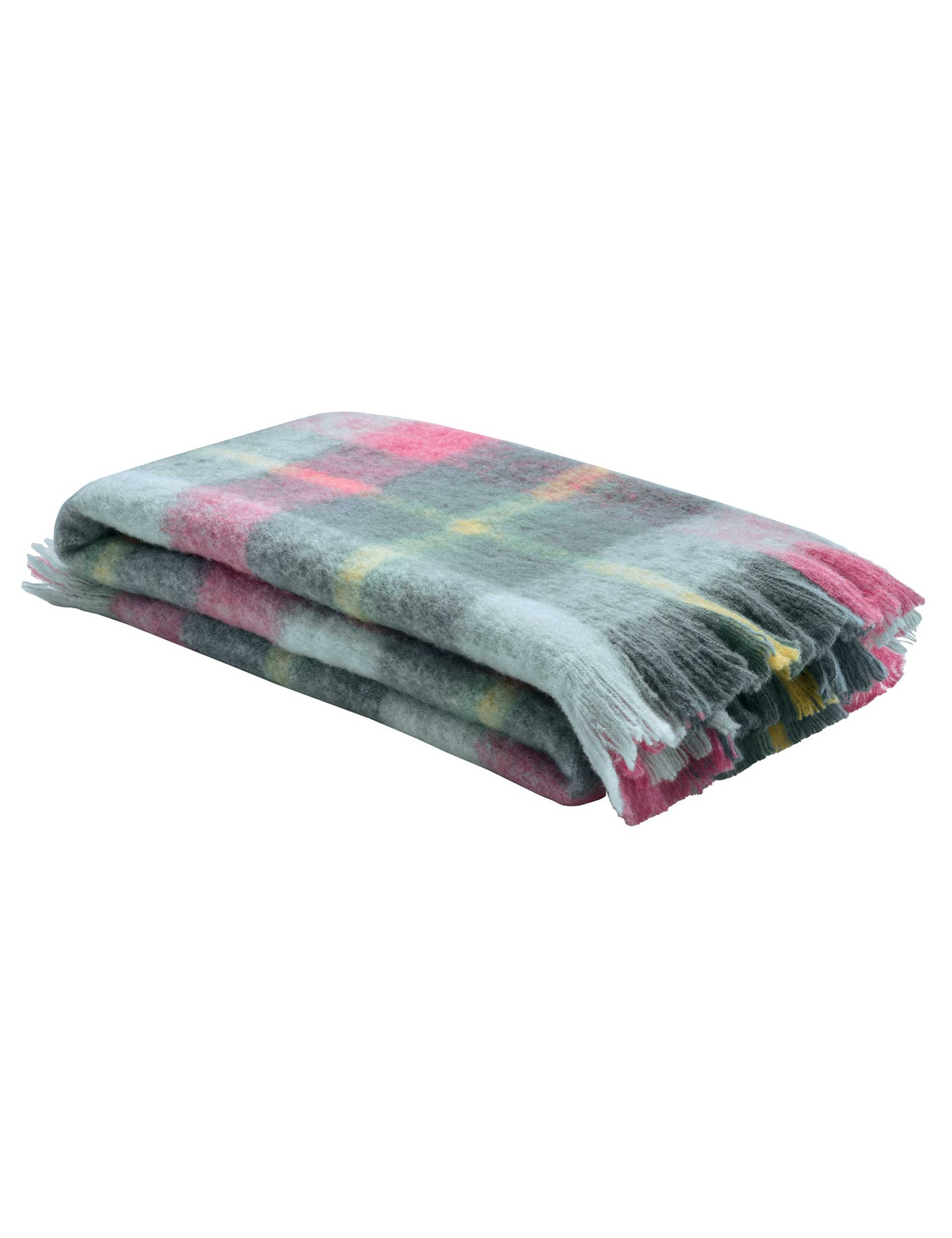 Wool Blend Highland Check Throw 5 of 5