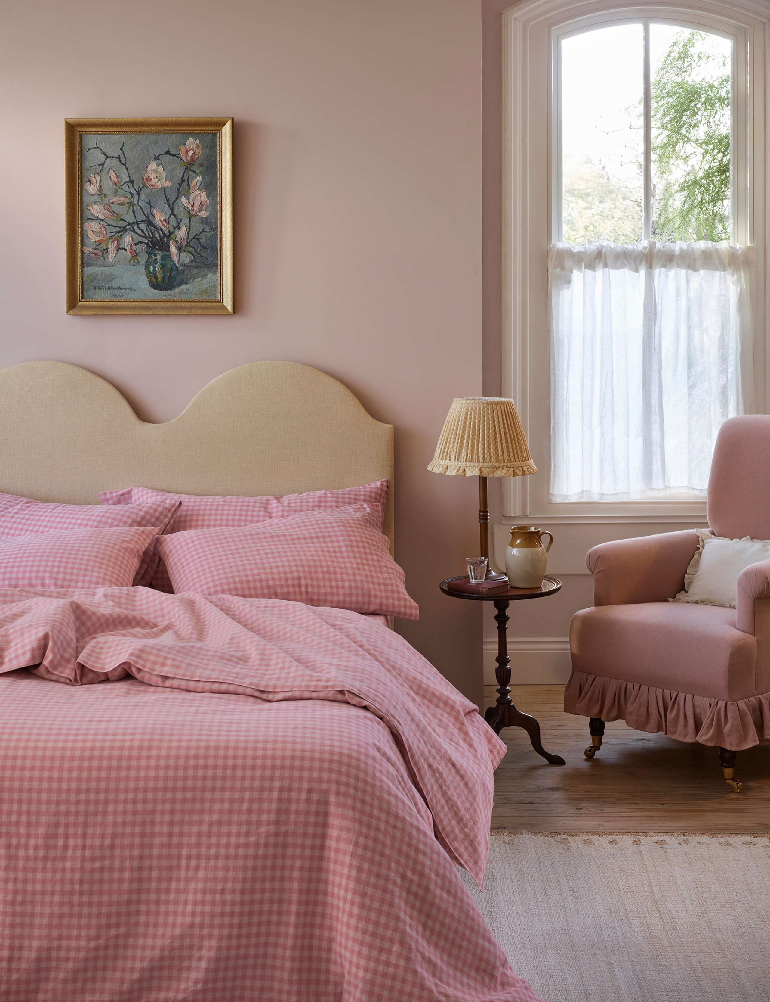 Linen Rich Gingham Duvet Cover 1 of 3