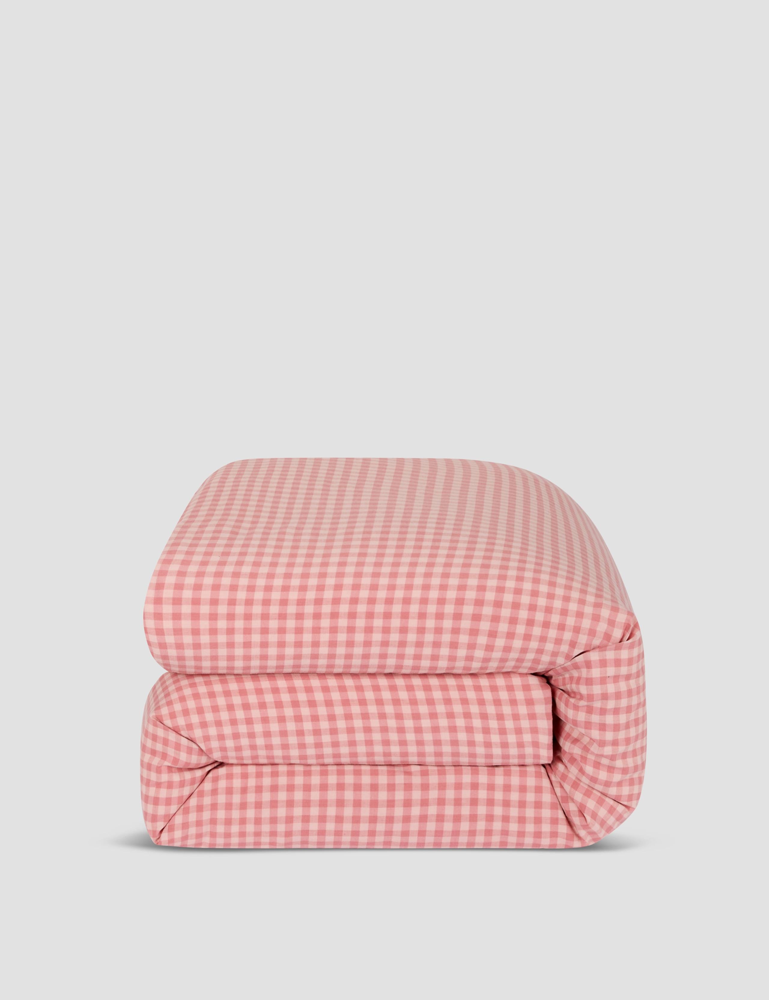 Linen Rich Gingham Duvet Cover 3 of 3