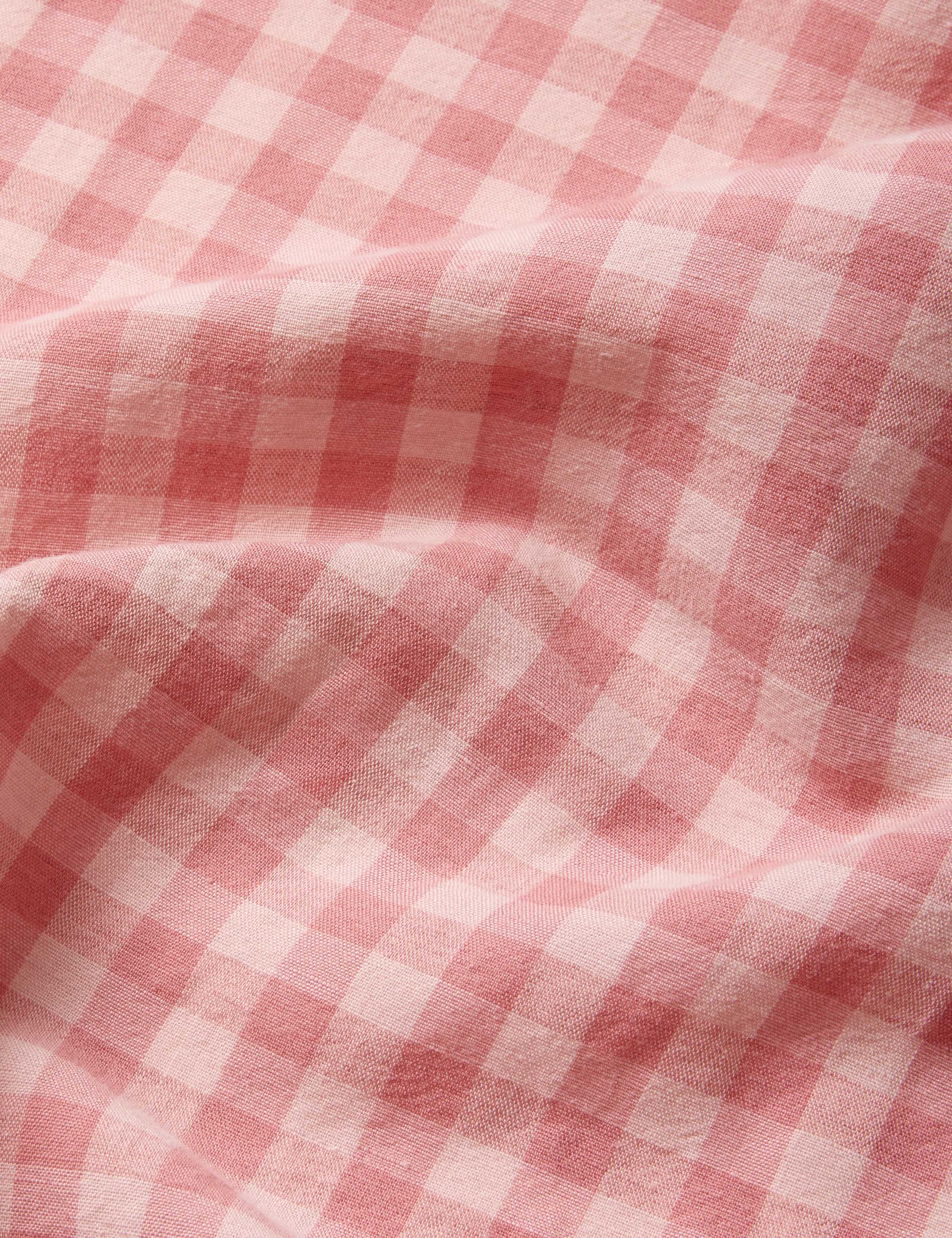 2 Pack Linen Rich Gingham Pillowcases 2 of 4