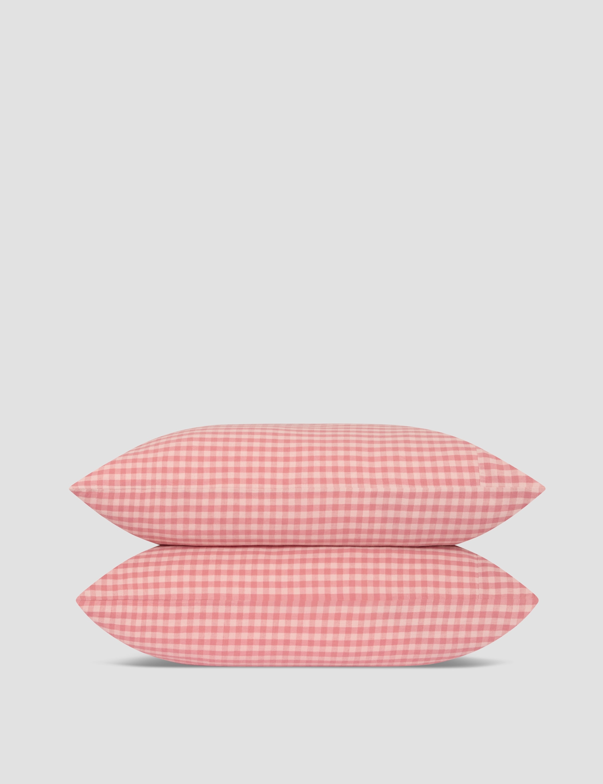 2 Pack Linen Rich Gingham Pillowcases 4 of 4