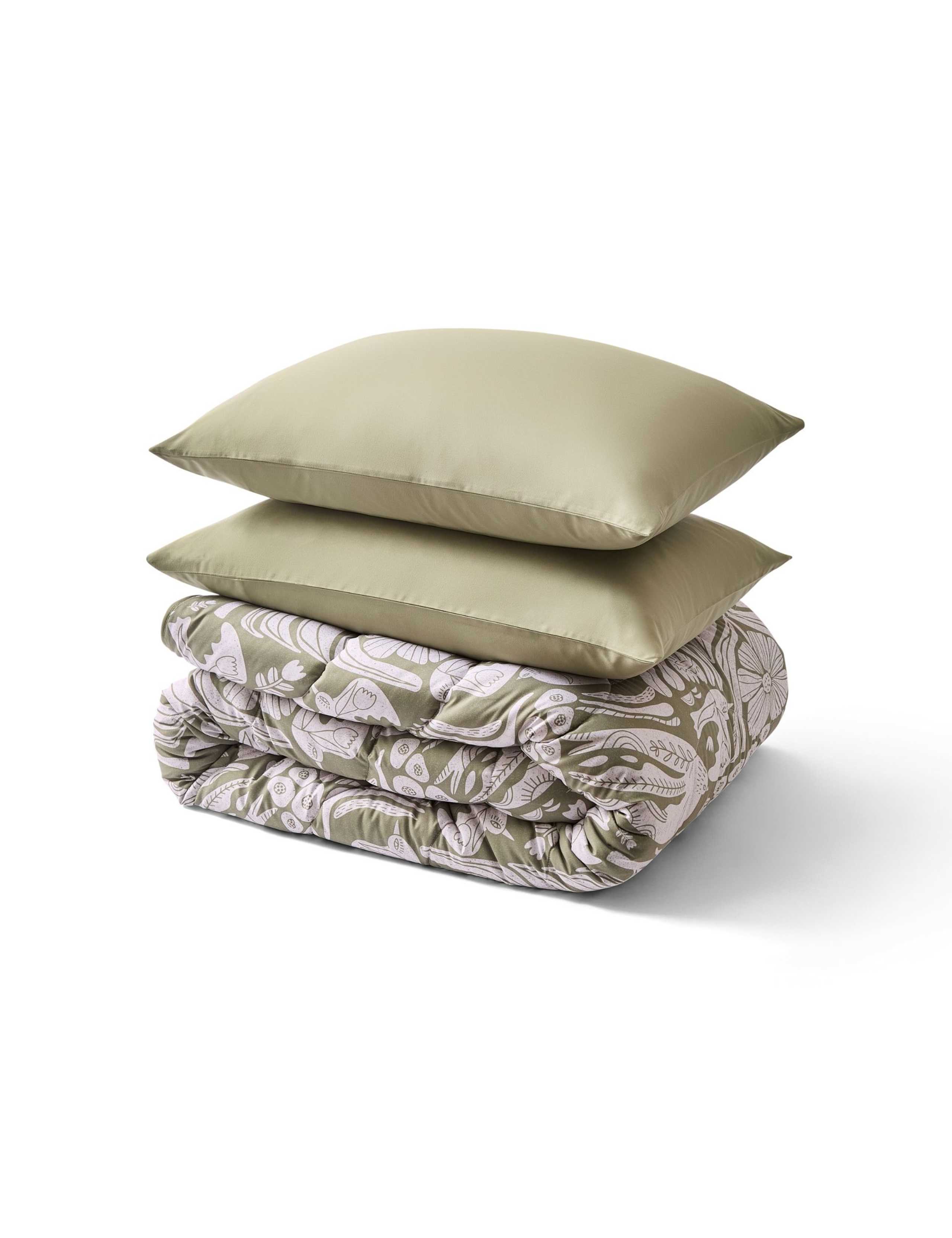 Olive Meadow Coverless Duvet & Pillowcase 4 of 7