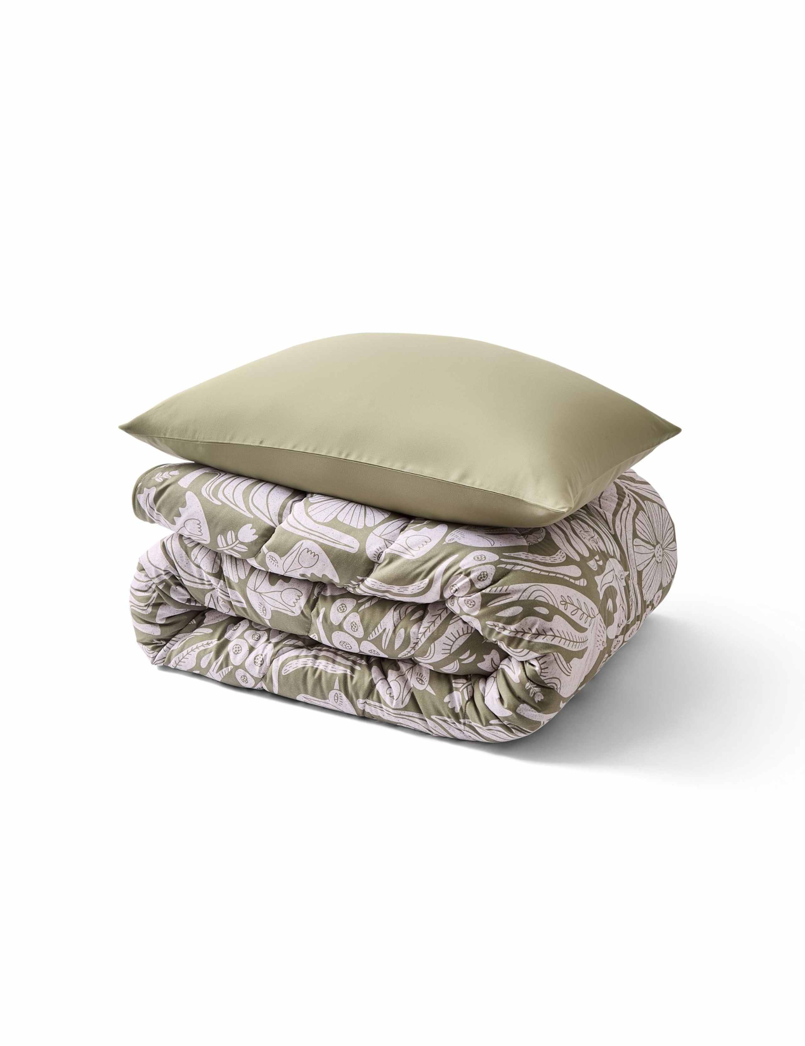 Olive Meadow Coverless Duvet & Pillowcase 5 of 7