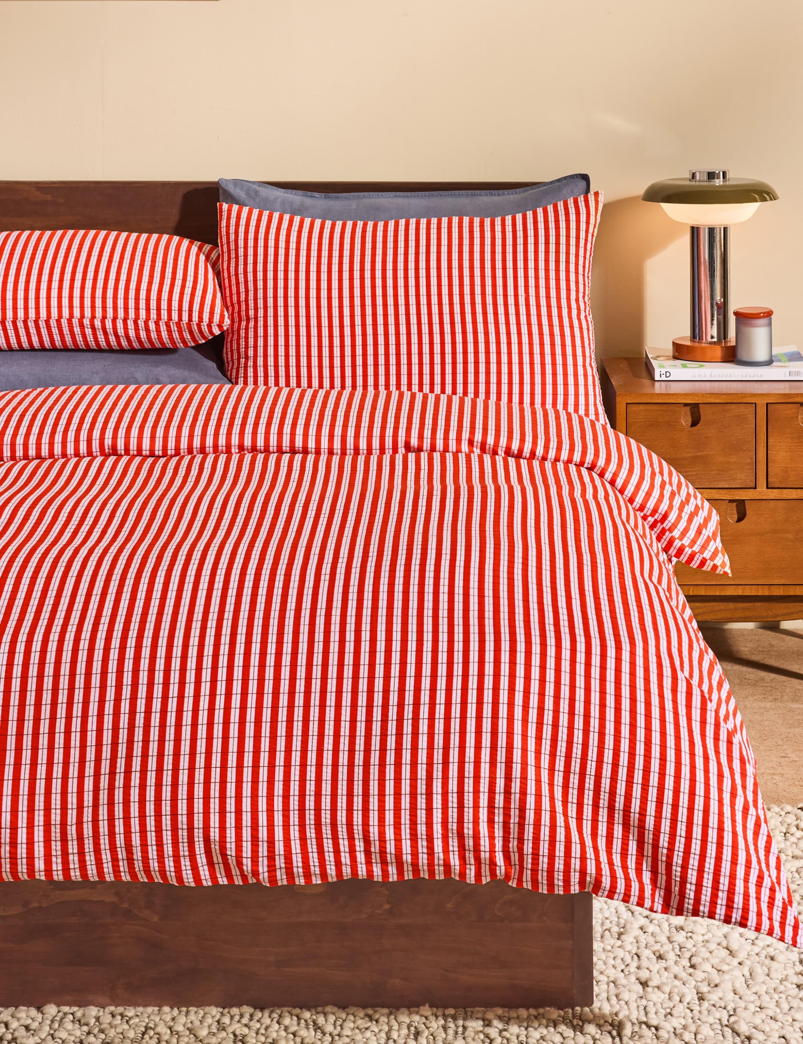 Pure Cotton Felix Seersucker Bedding Set 1 of 3