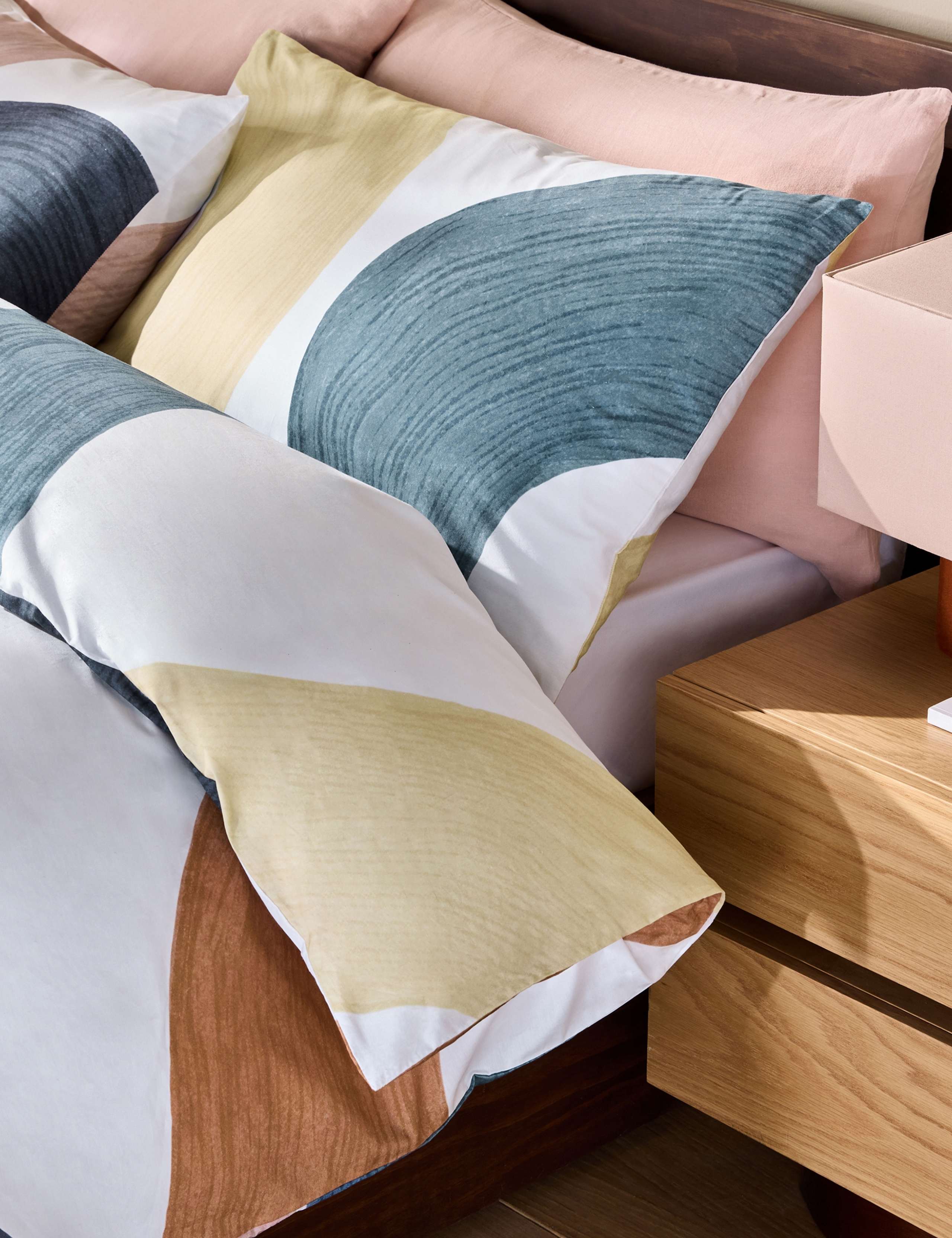 Pure Cotton Abstract Bedding Set 2 of 3