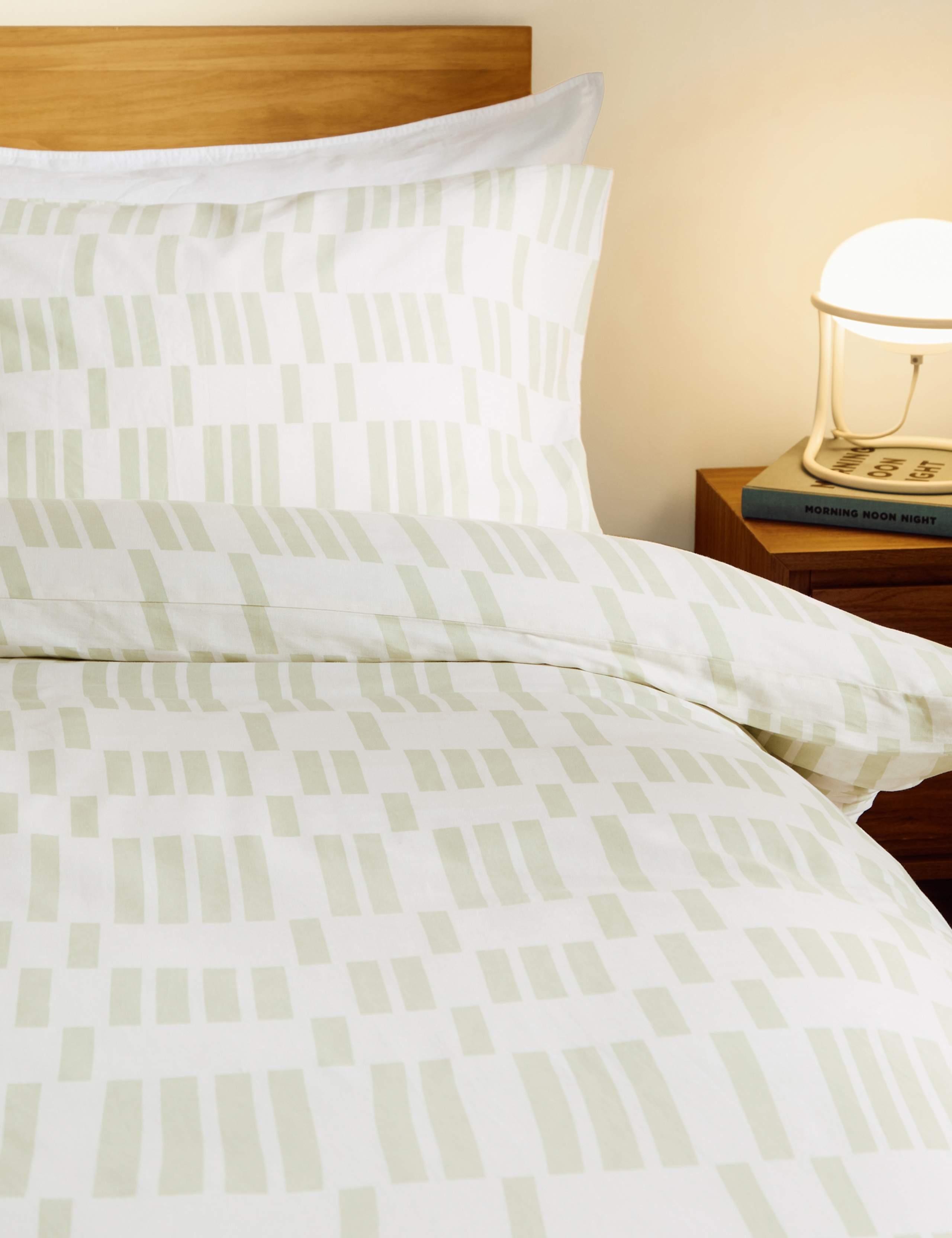 Pure Cotton Geometric Bedding Set 2 of 3