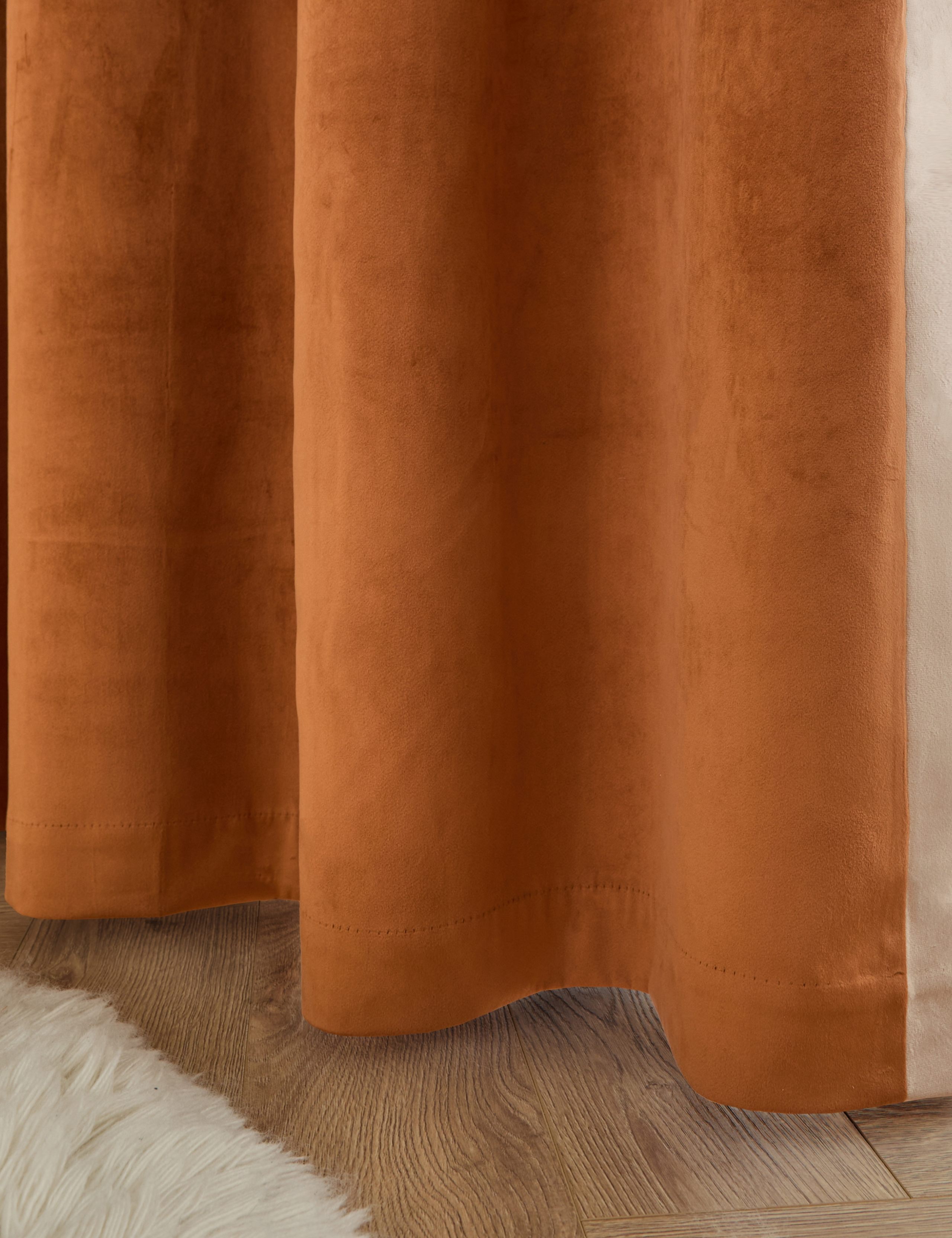 Audley Velour Eyelet Curtains 3 of 5
