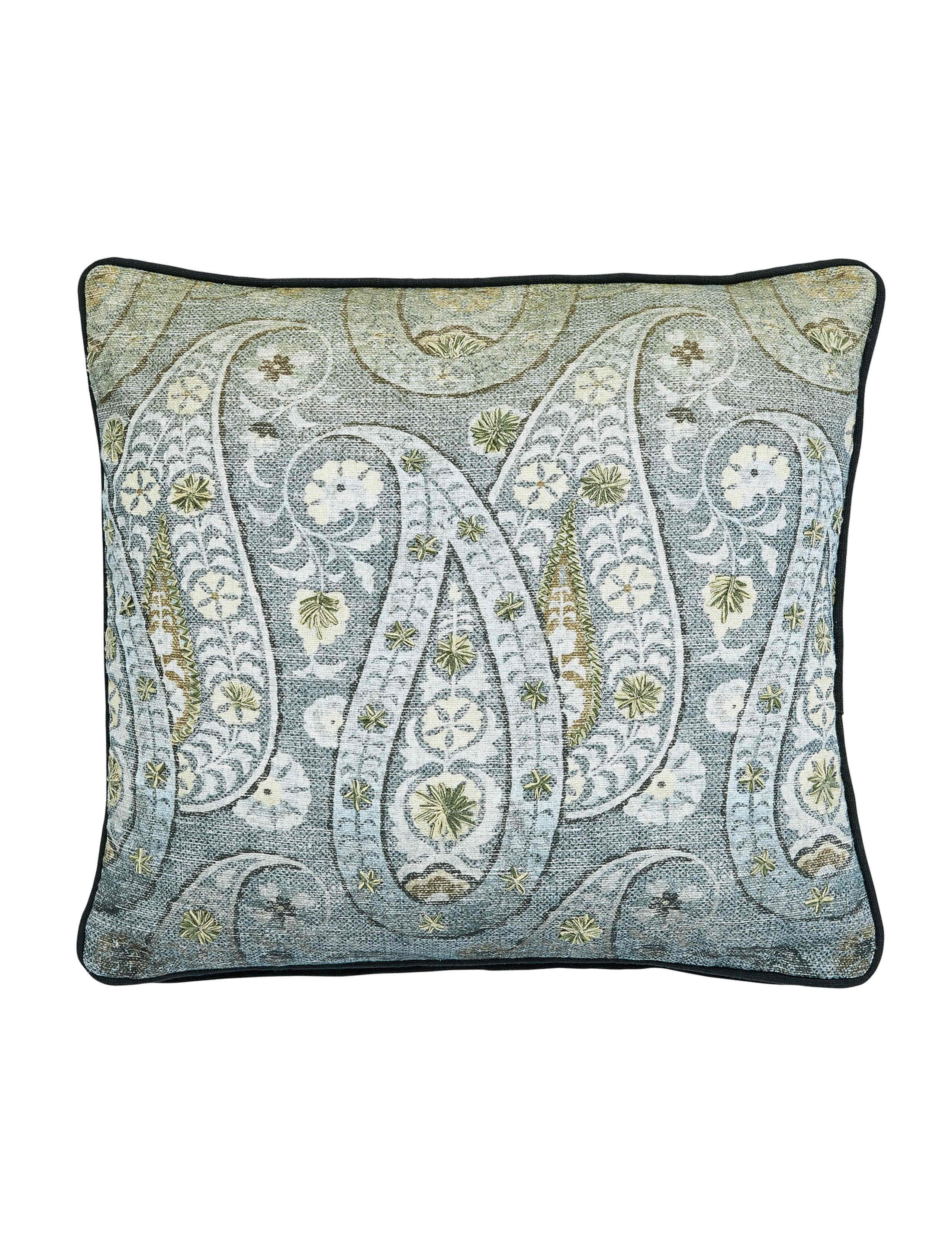 Reya / Emira Pure Cotton Paisley Cushion 1 of 4