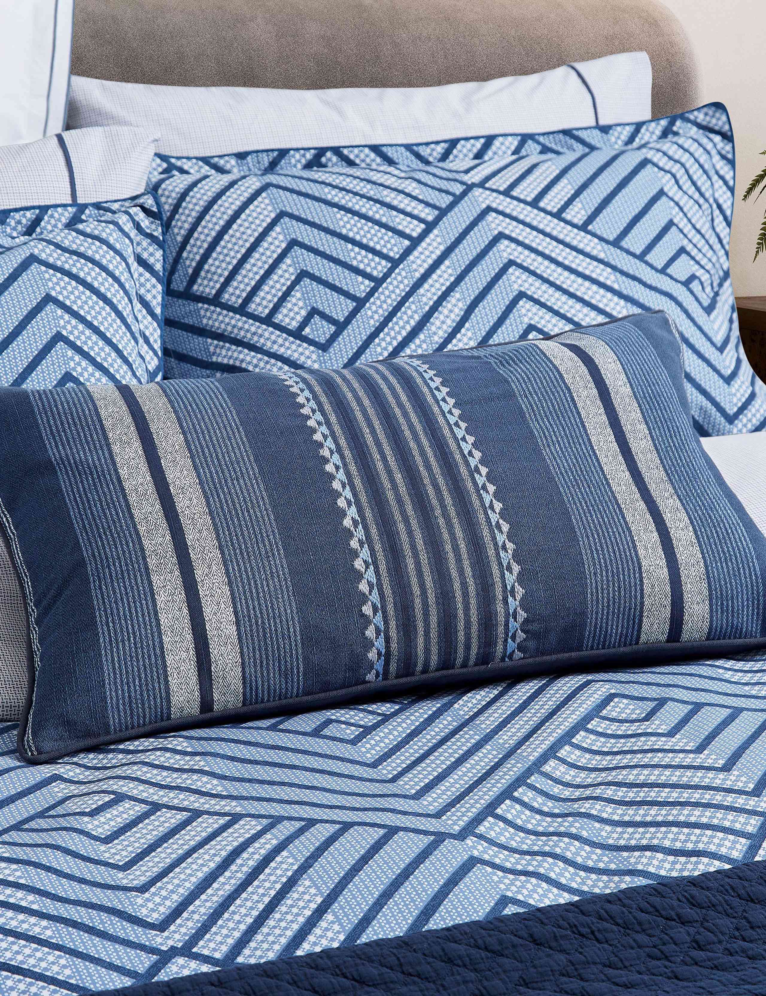 Kayah/Liyana Pure Cotton Striped Cushion 2 of 4